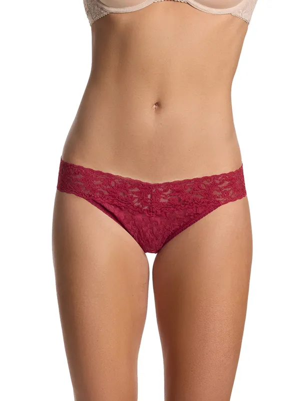 Signature Lace® V-Kini Wild Berries Red sold by Hanky Panky