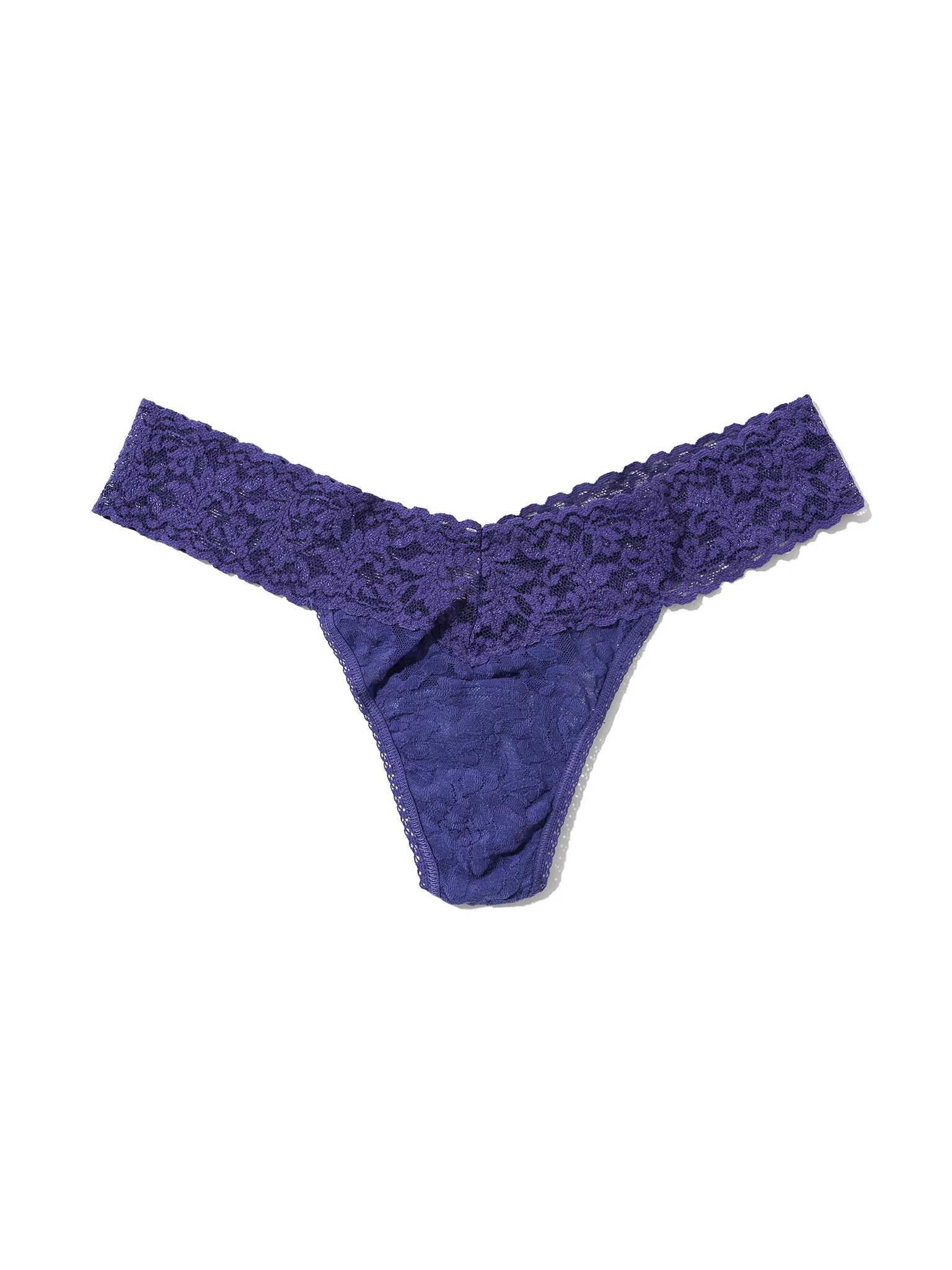 Signature Lace® Low Rise Thong Deep Sleep Blue sold by Hanky Panky product image thumbnail 3