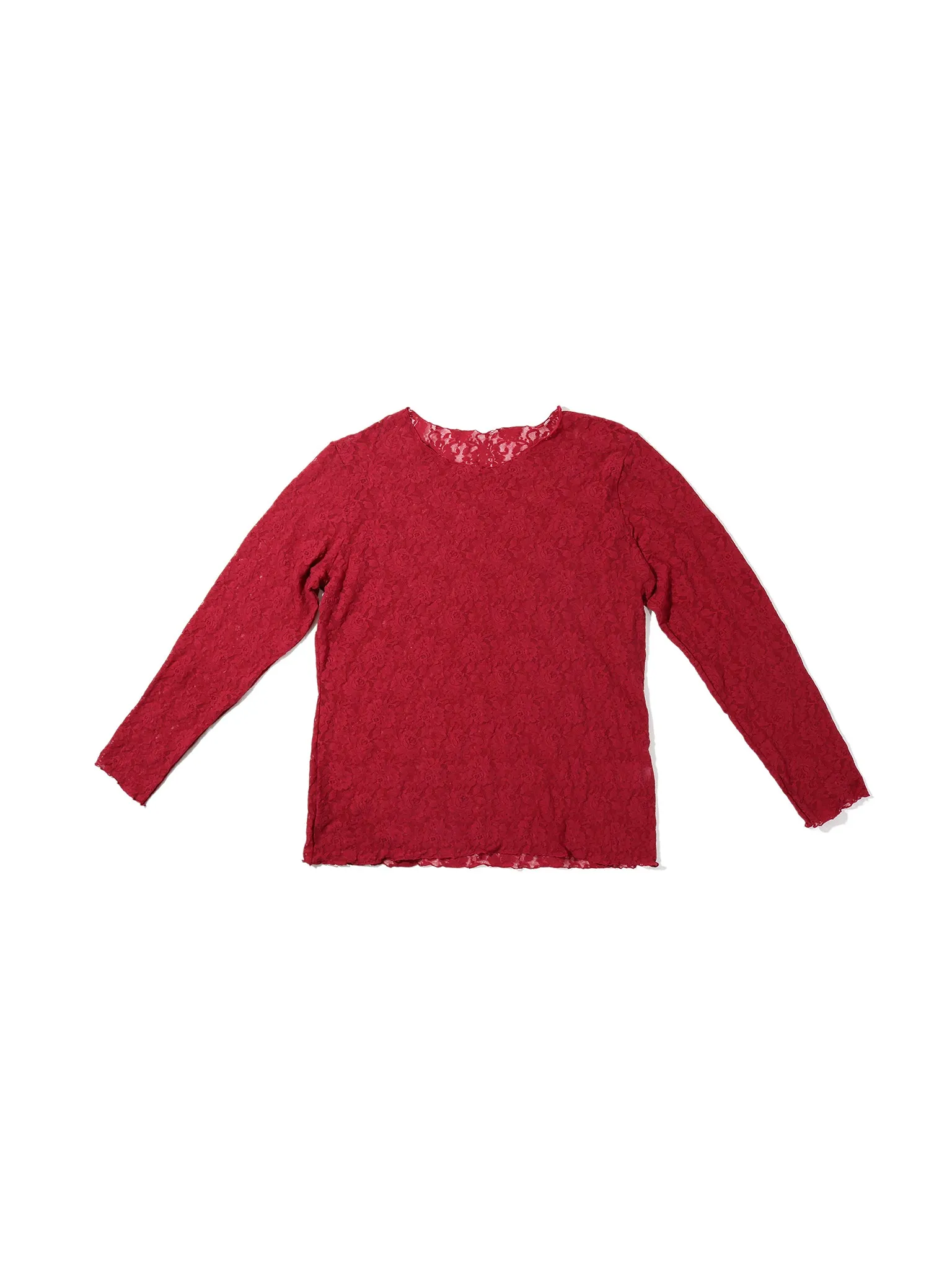 Plus Size Signature Lace® Long Sleeve Top Wild Berries Red Sale sold by Hanky Panky product image thumbnail 5