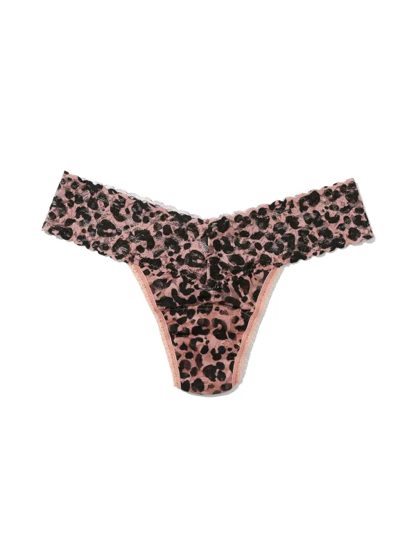 Petite Size Printed Signature Lace® Thong Walk On The Wild Side sold by Hanky Panky
