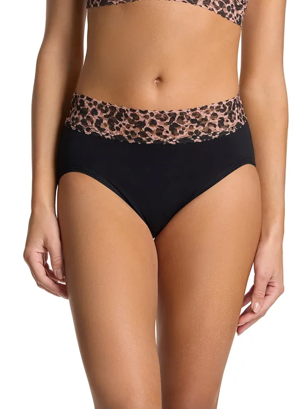 Supima® Cotton Printed French Brief Walk On The Wild Side sold by Hanky Panky