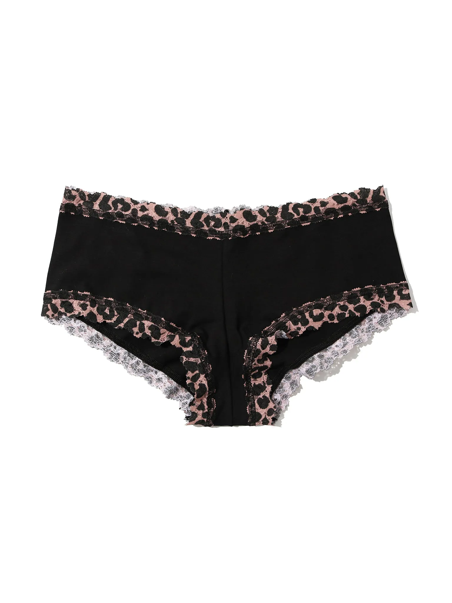 Supima® Cotton Printed Boyshort Walk On The Wild Side Black sold by Hanky Panky product image thumbnail 3