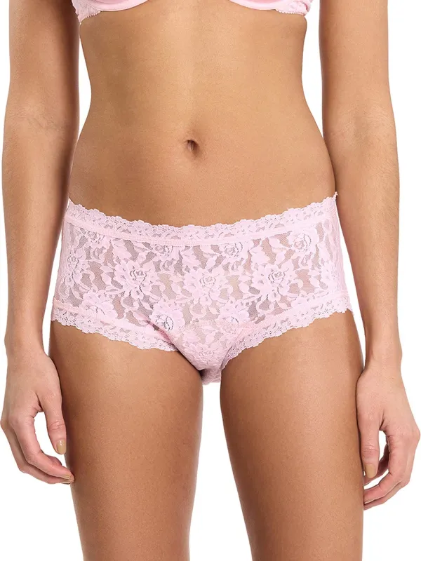 Signature Lace® Leakproof Boyshort Bliss Pink Sale made by Hanky Panky