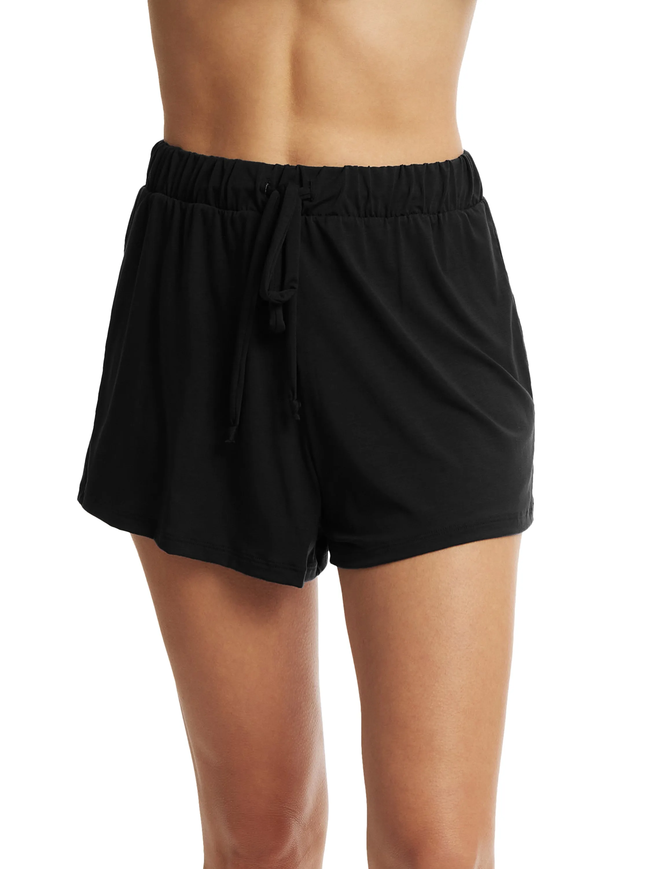 Unwind Drawstring Short Black sold by Hanky Panky