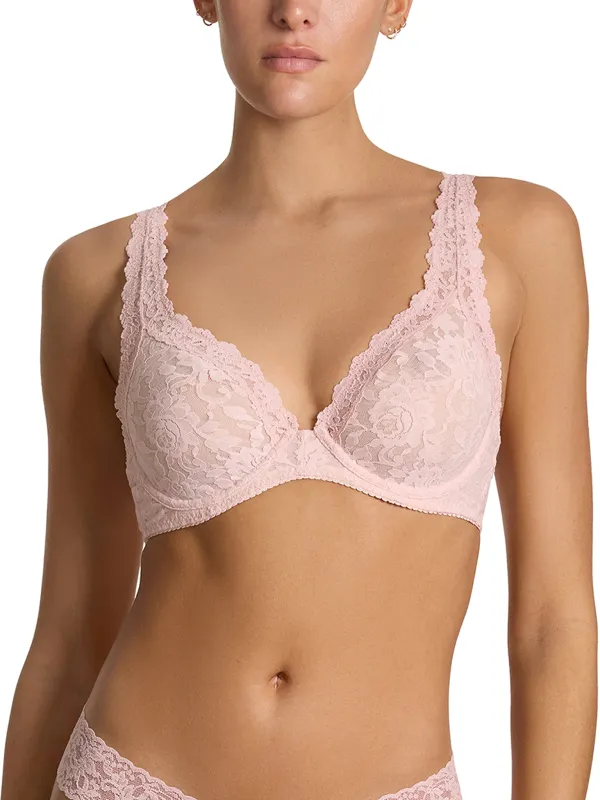 Signature Lace® Unlined Underwire Bra Blushing Rose Pink sold by Hanky Panky