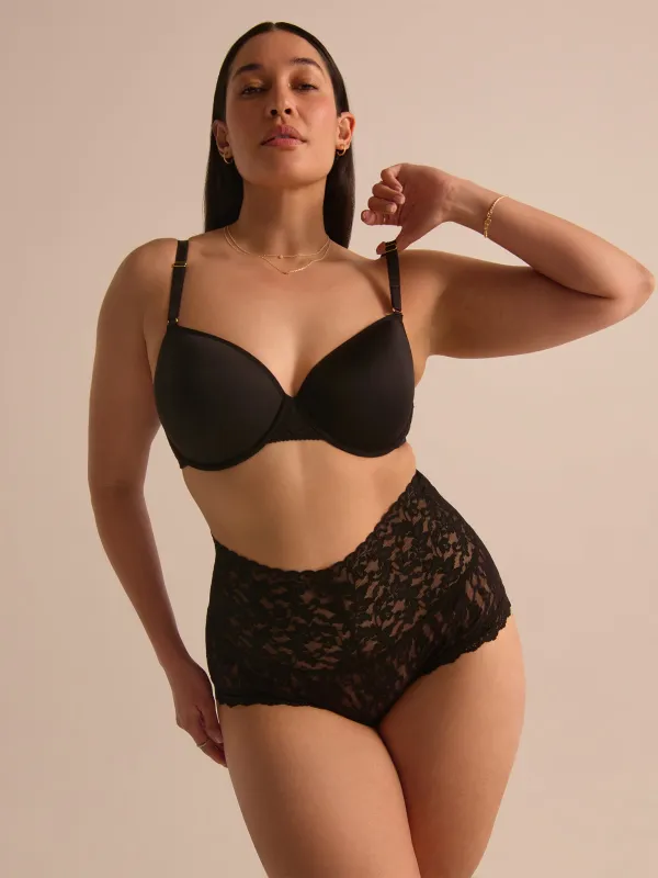 Plus Retro Boyshort Black Sale sold by Hanky Panky