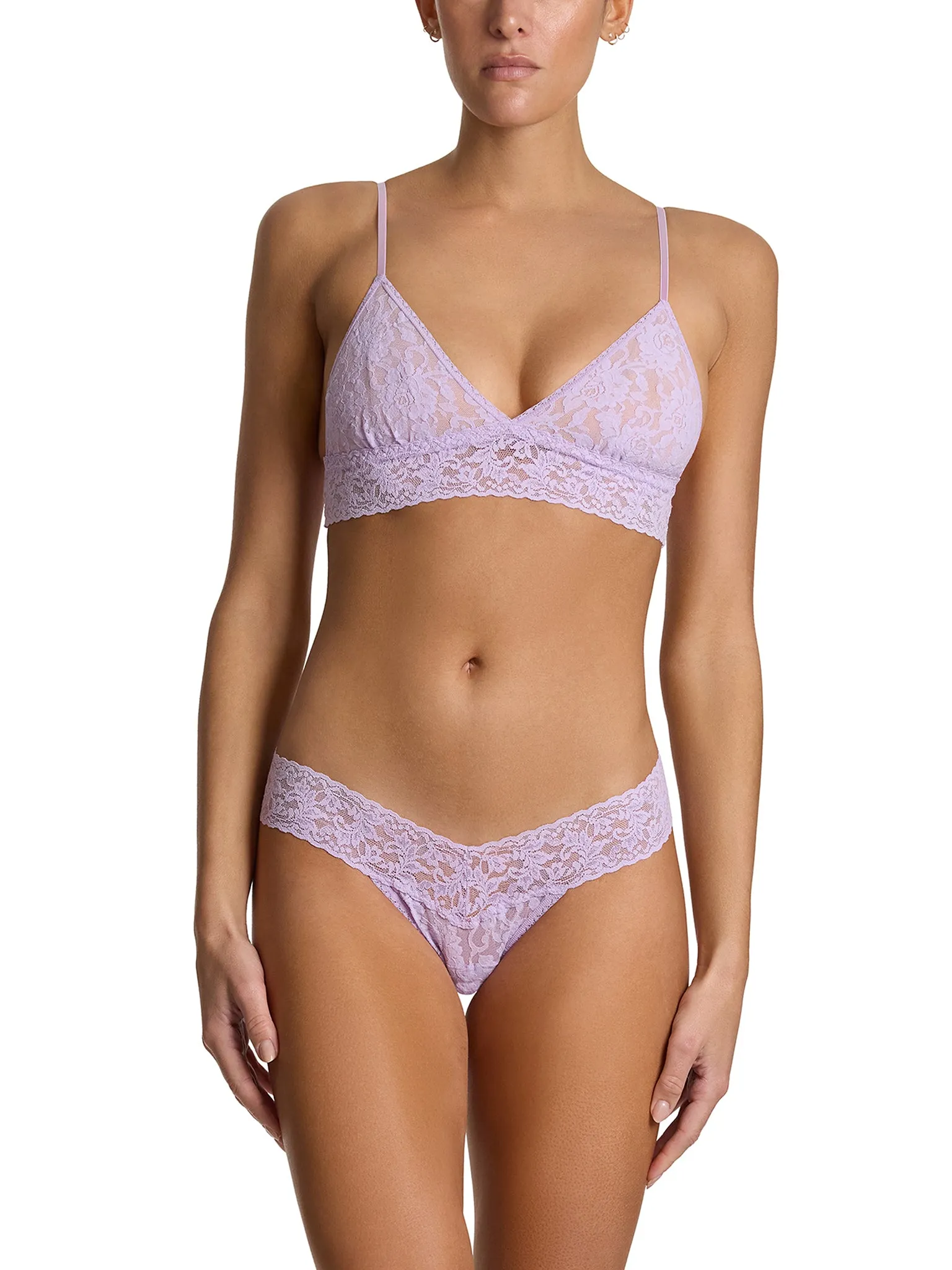 4911® Signature Lace® Low Rise Thong Lavender Fields Purple sold by Hanky Panky product image thumbnail 3