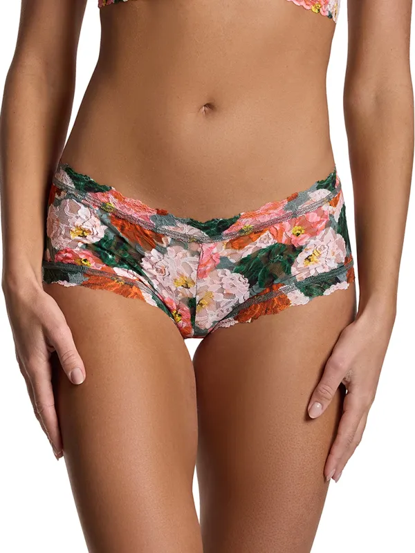 Printed Signature Lace® Boyshort Paint Me Like sold by Hanky Panky