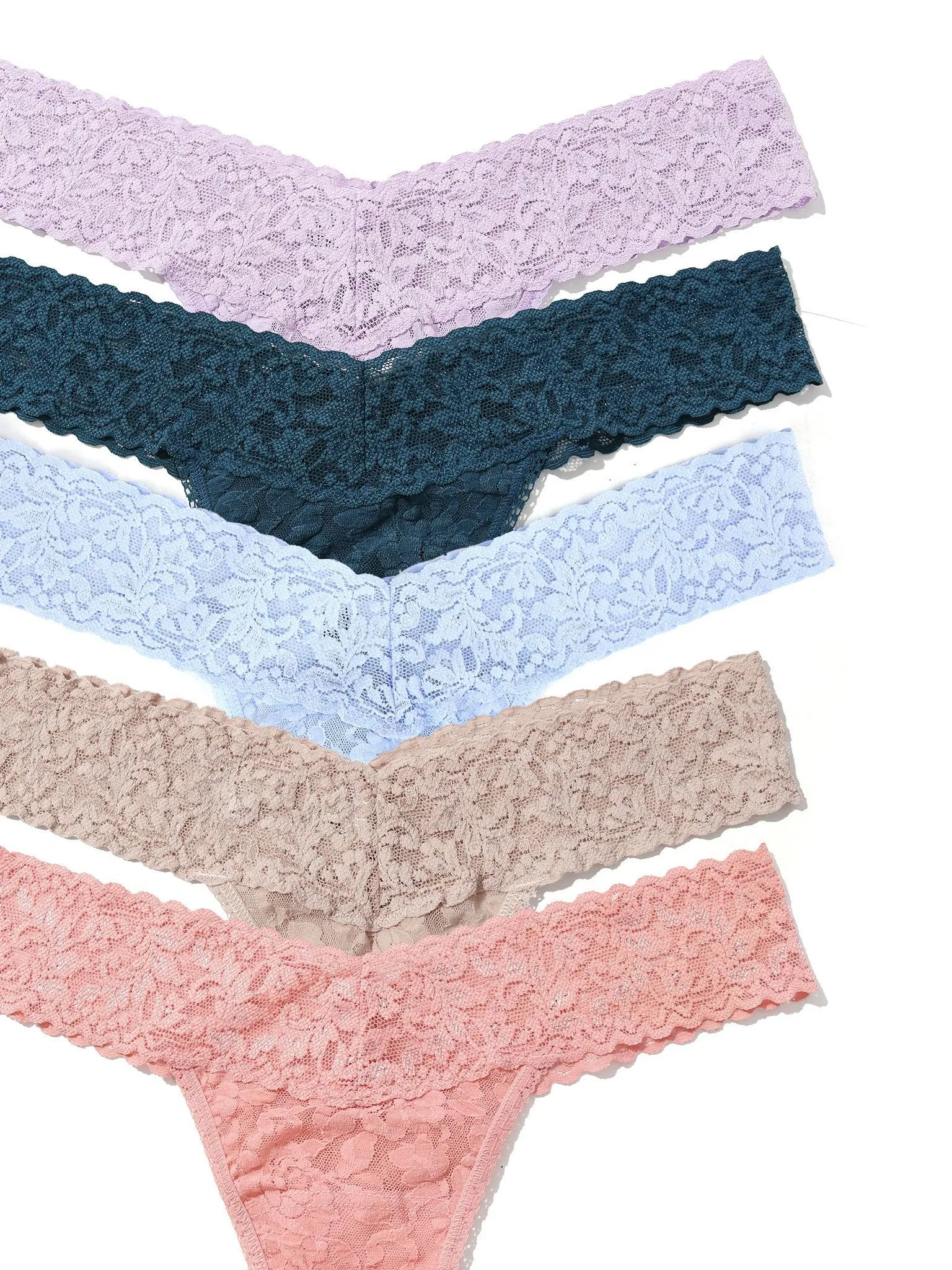 5 Pack Signature Lace® Low Rise Thongs In Printed Box Lavender Fields Black Friday Sale sold by Hanky Panky product image thumbnail 2