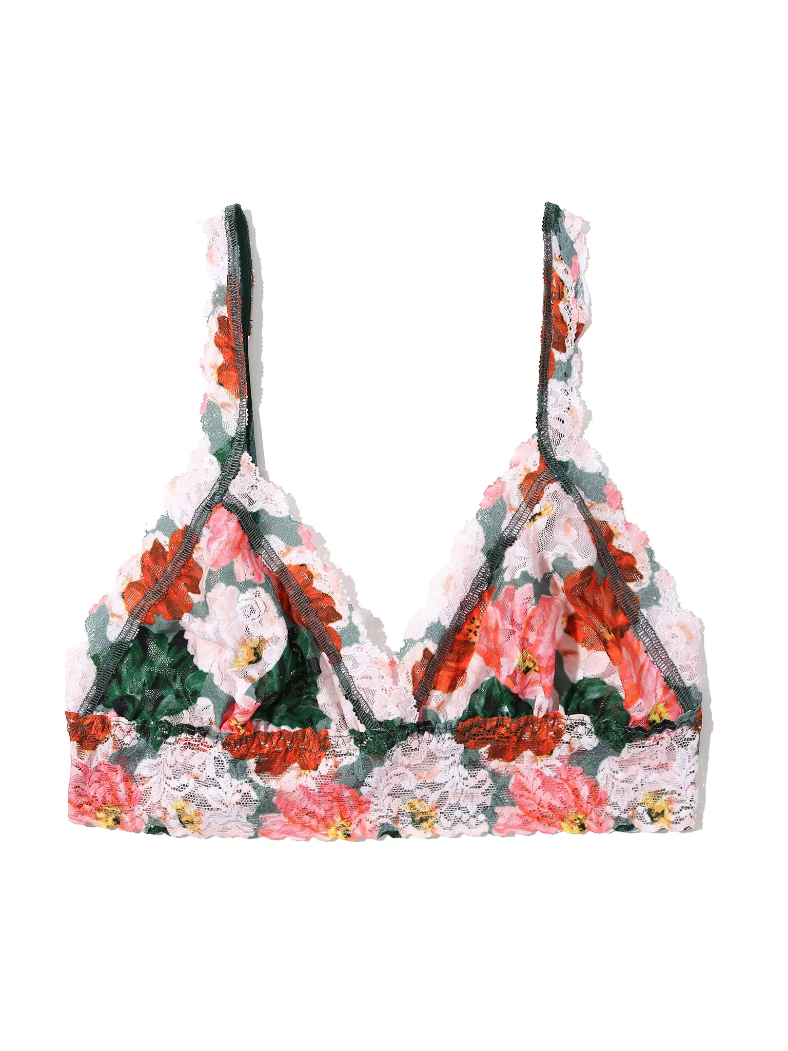 Printed Signature Lace® Crossover Bralette Paint Me Like sold by Hanky Panky product image thumbnail 5
