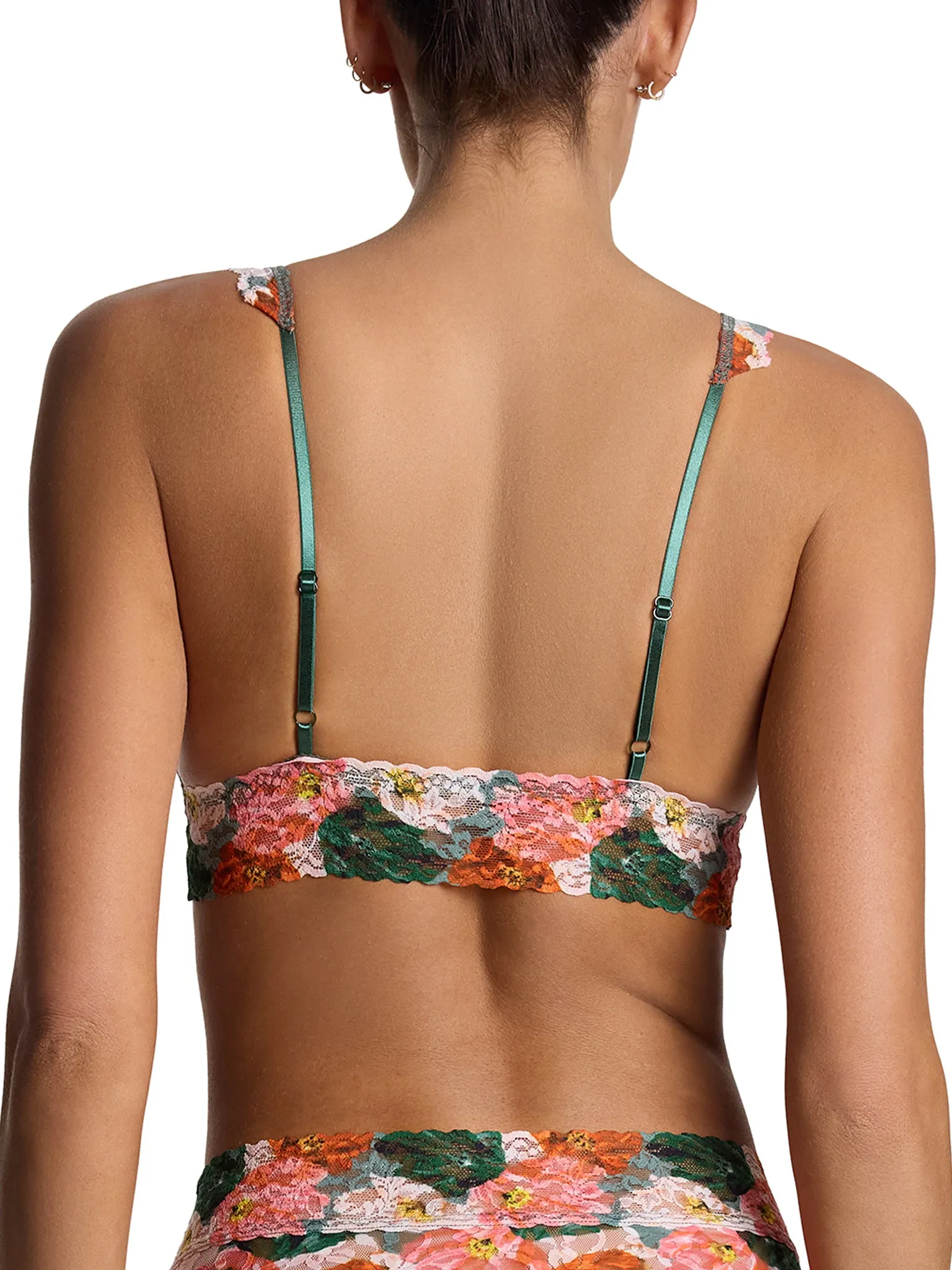 Printed Signature Lace® Crossover Bralette Paint Me Like sold by Hanky Panky product image thumbnail 4