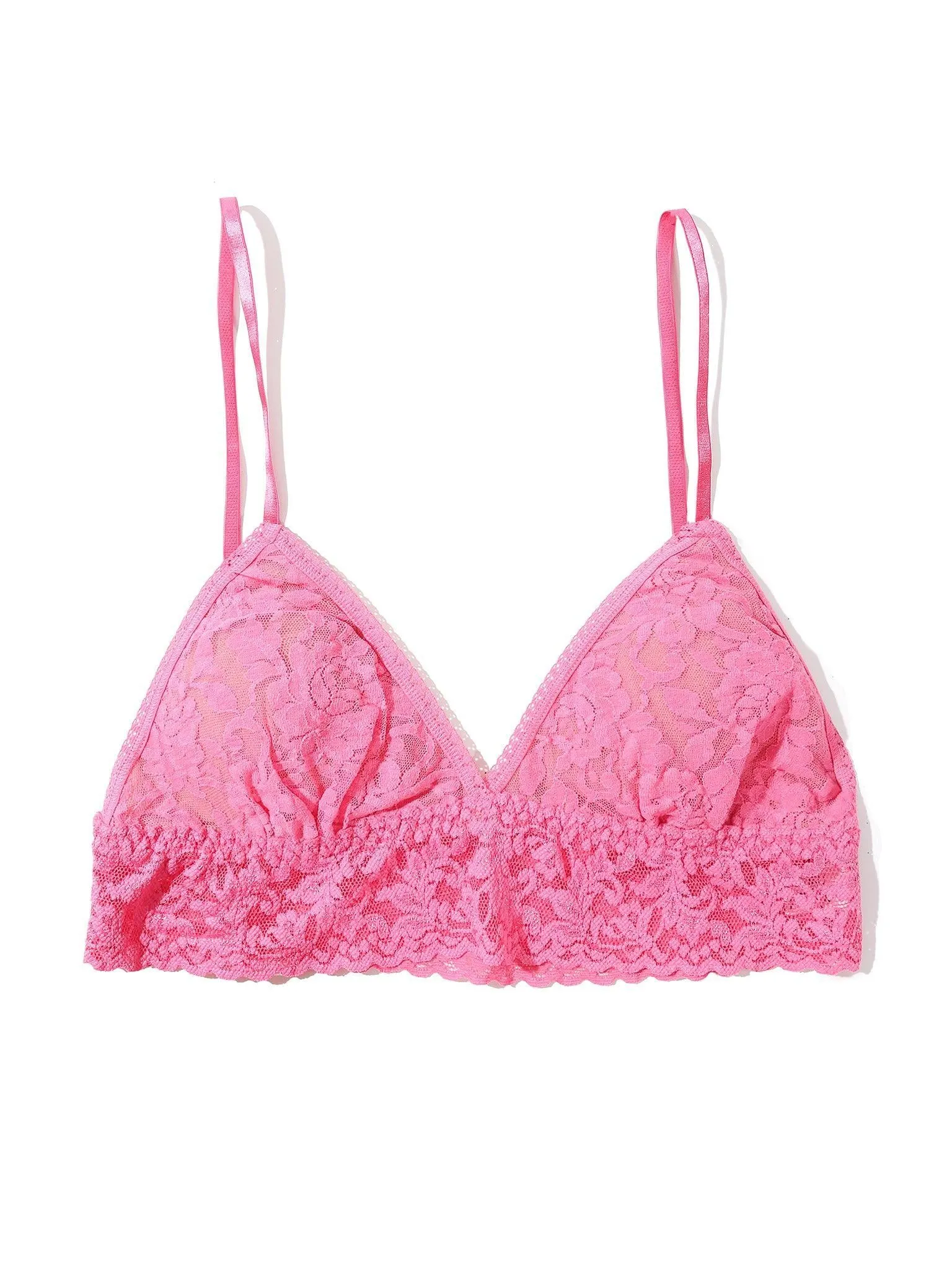Signature Lace® Padded Triangle Bralette Amused Pink Sale sold by Hanky Panky product image thumbnail 4