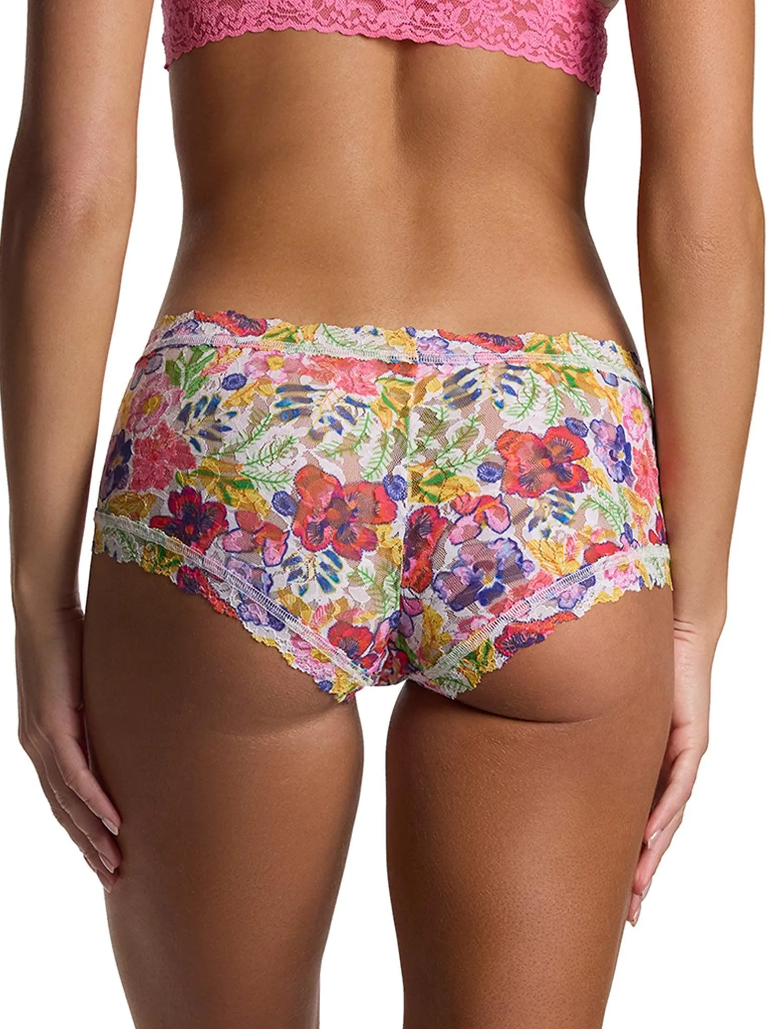 Printed Signature Lace® Boyshort Adorned Floral Print Sale sold by Hanky Panky product image thumbnail 3