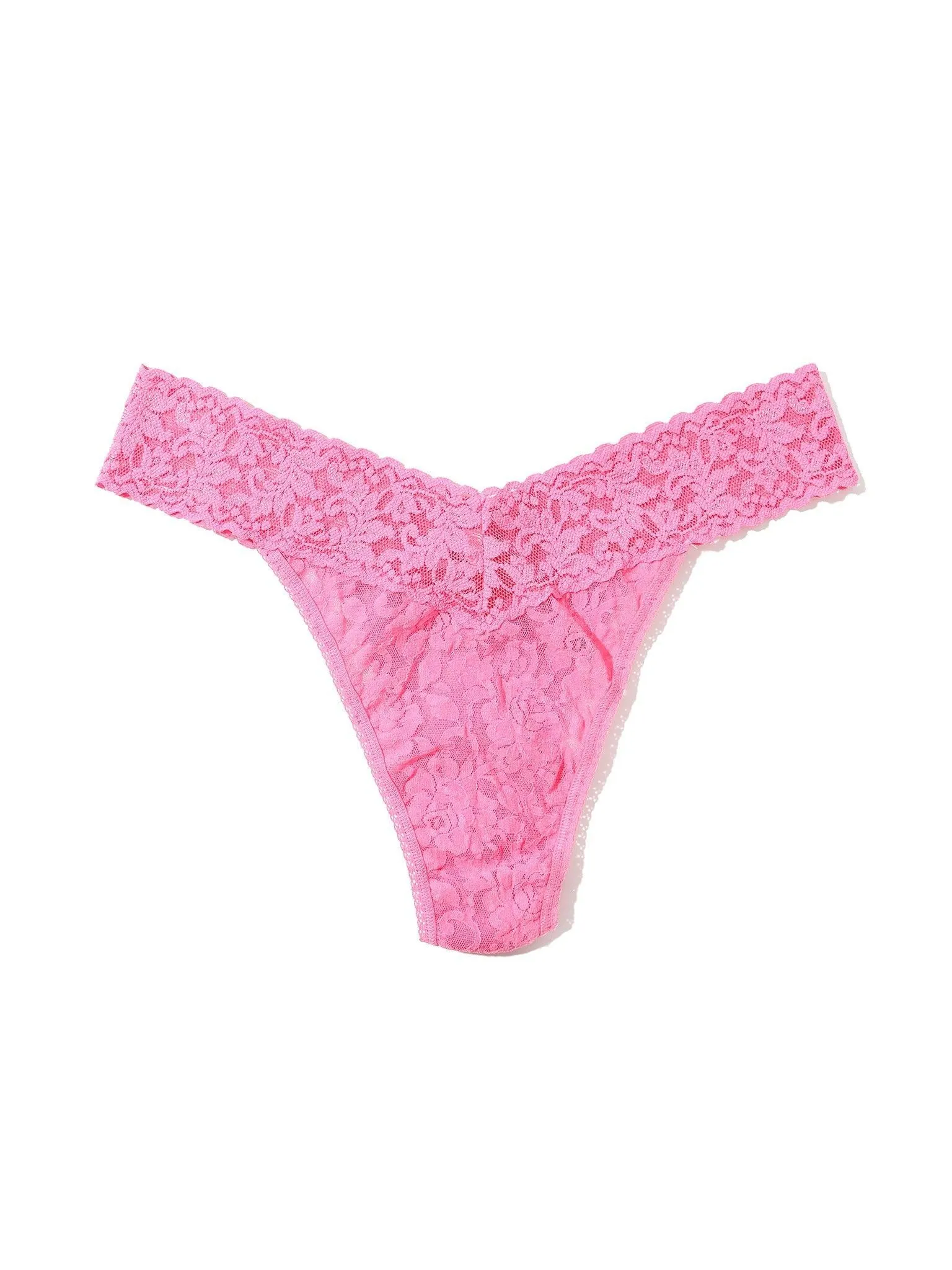 Signature Lace® Original Rise Thong Amused Pink - Black Friday Sale sold by Hanky Panky product image thumbnail 5