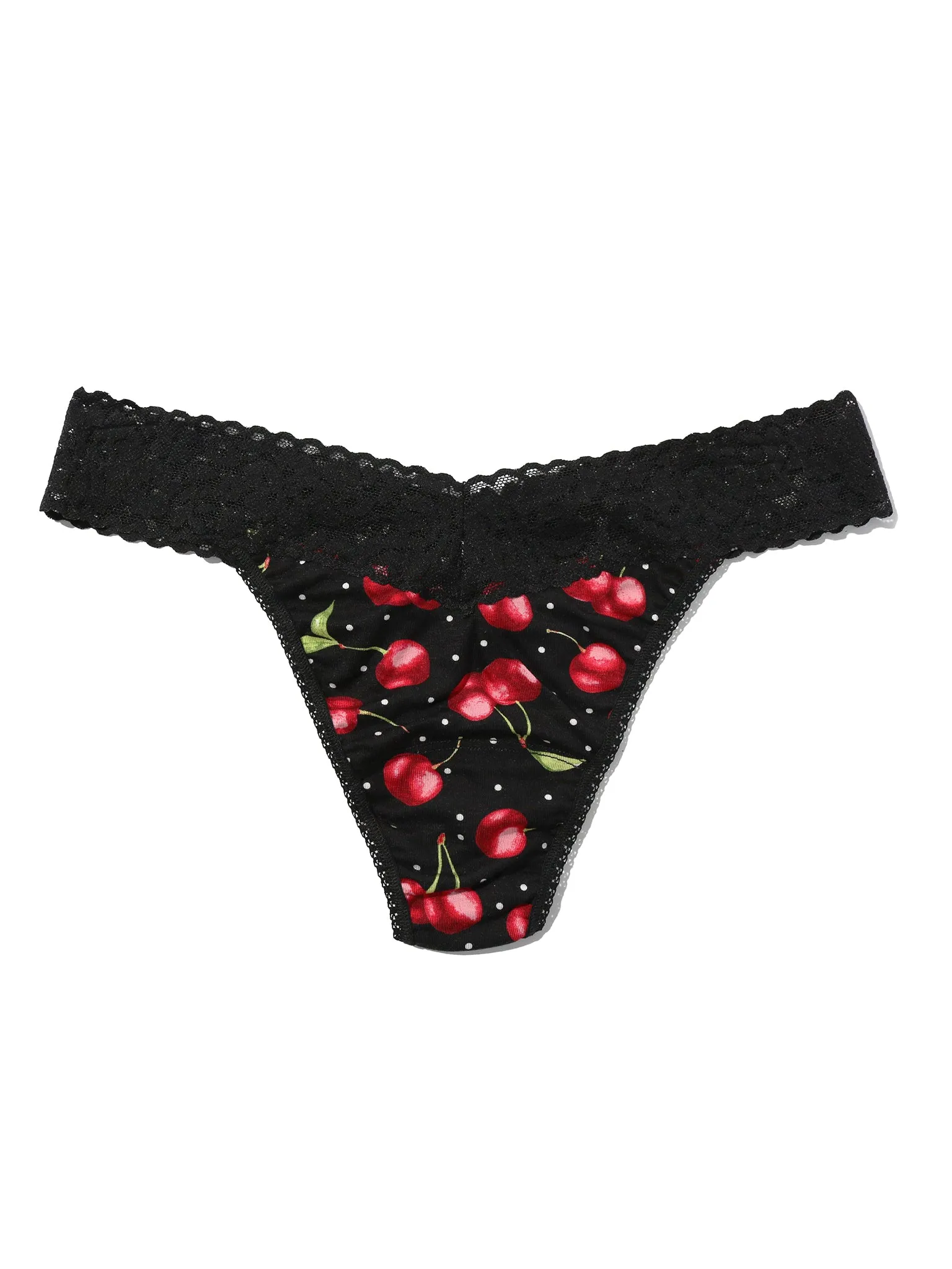 Printed DreamEase® Original Rise Thong Cherry Bomb sold by Hanky Panky product image thumbnail 4
