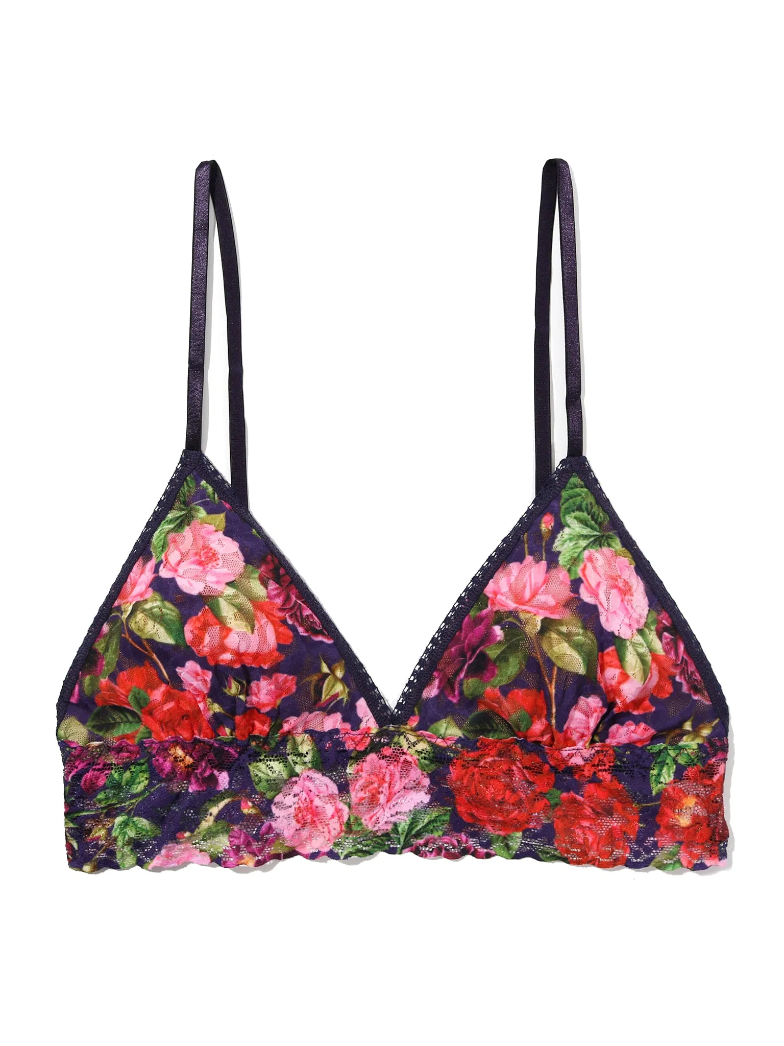 Printed Signature Lace® Padded Triangle Bralette Winters Tale Floral sold by Hanky Panky product image thumbnail 3