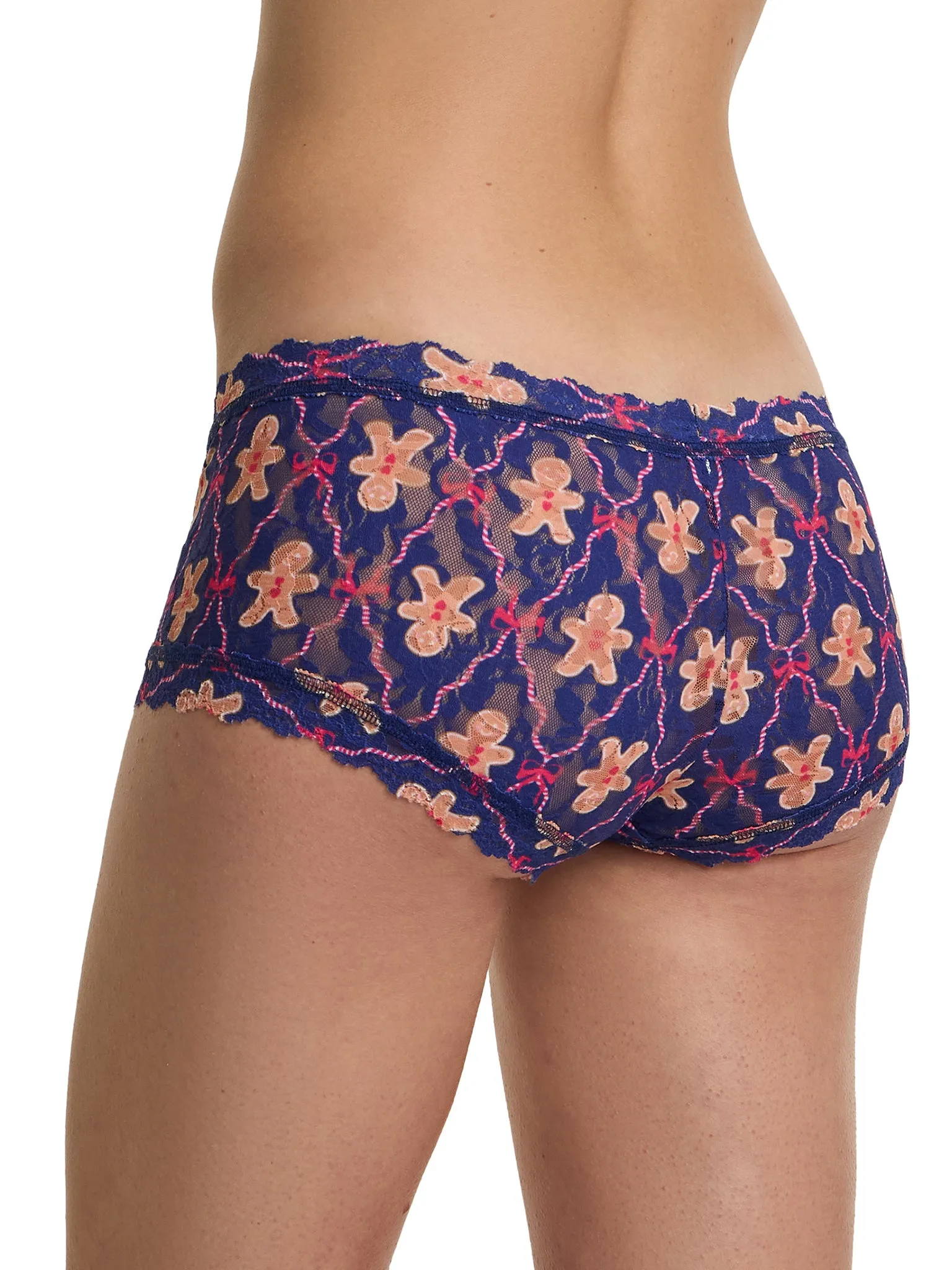 Printed Signature Lace® Boyshort Festive Gingerbread Cookies sold by Hanky Panky product image thumbnail 2