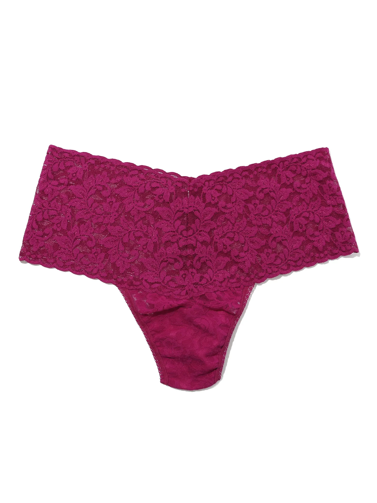 Retro Lace Thong From The Vine Red Sale sold by Hanky Panky product image thumbnail 3