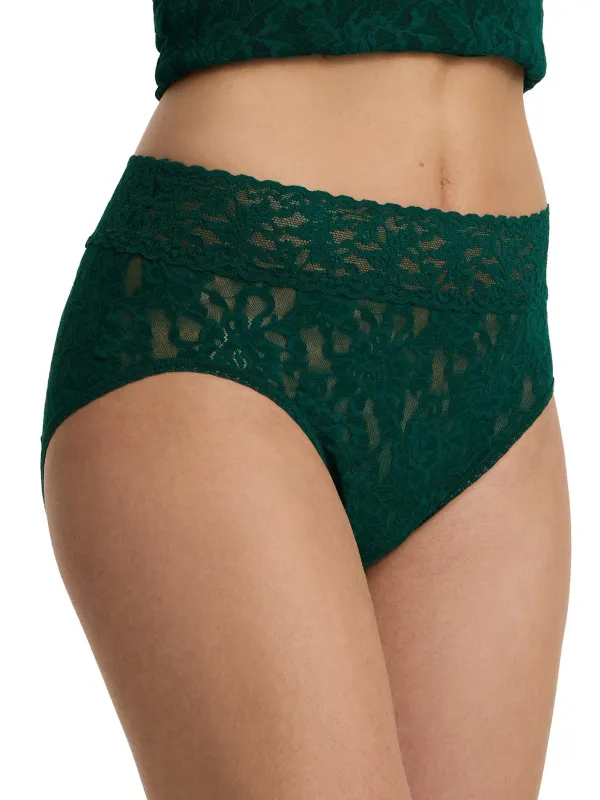 Signature Lace® French Brief Spruce Green sold by Hanky Panky