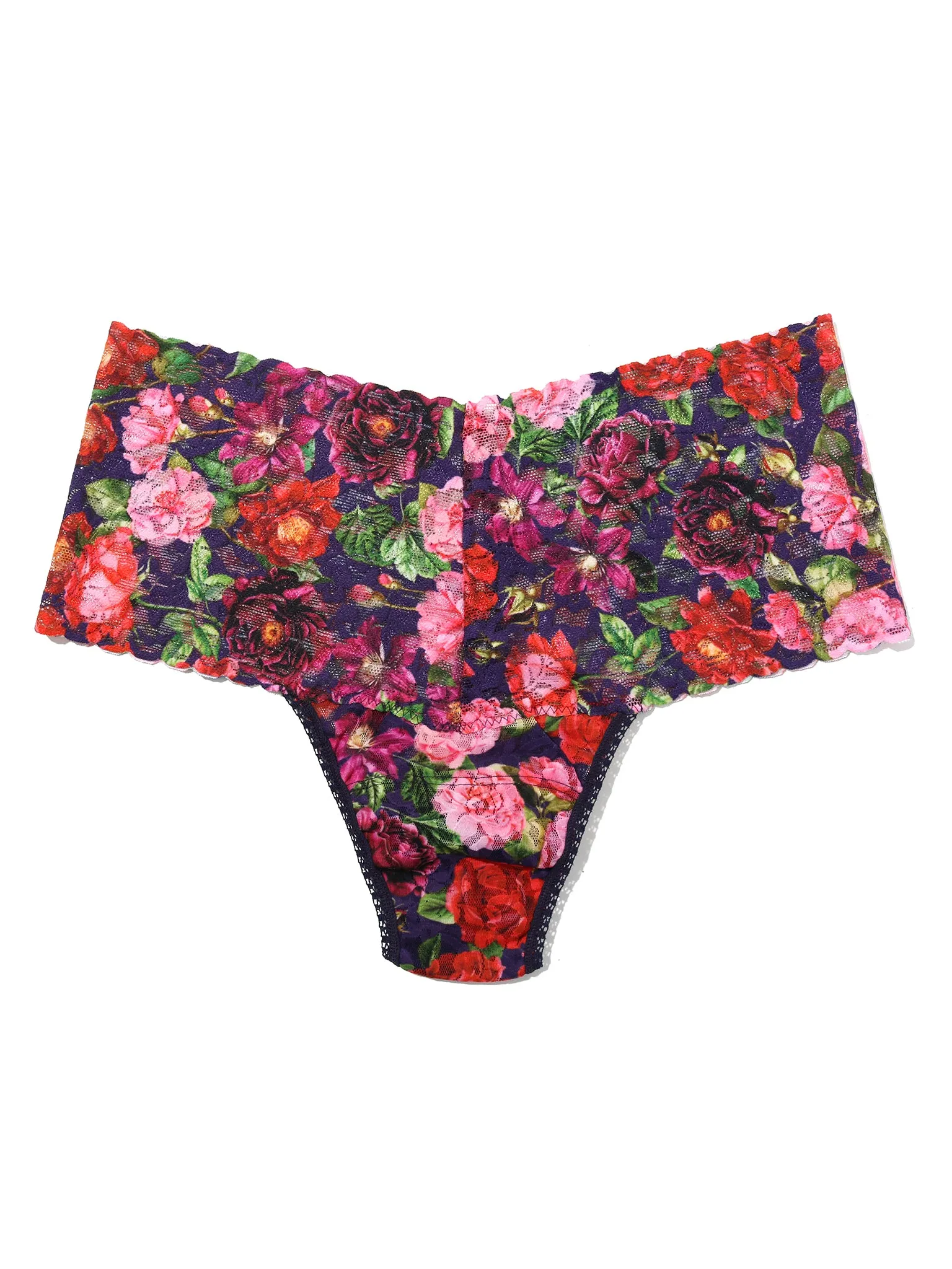 Printed Retro Lace Thong Winters Tale Floral sold by Hanky Panky product image thumbnail 3