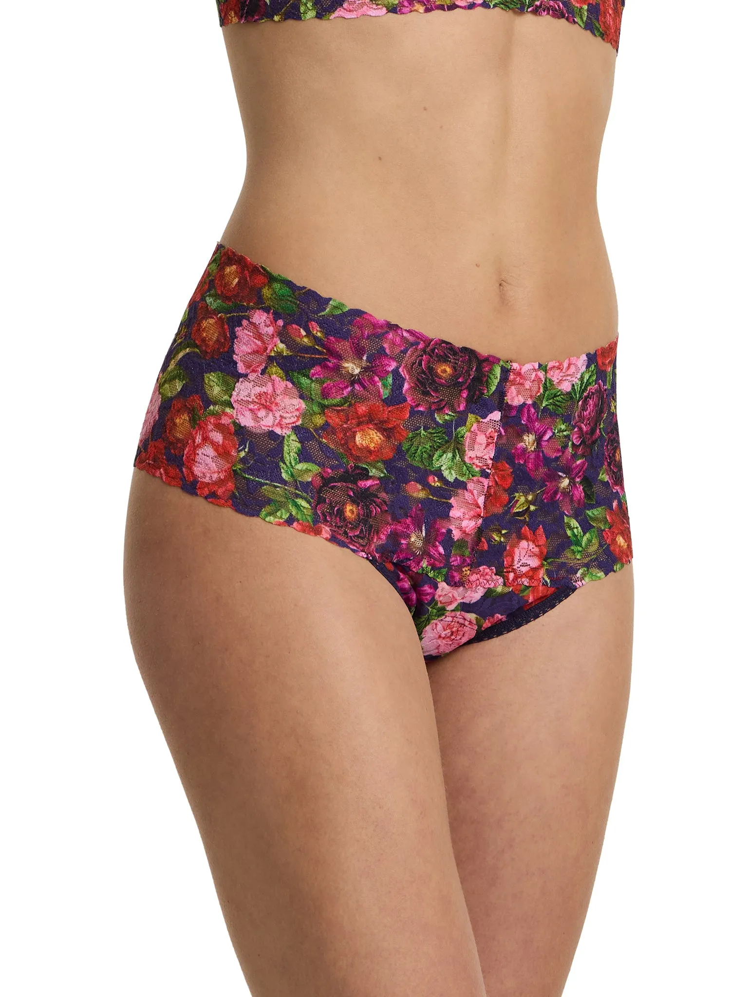 Printed Retro Lace Thong Winters Tale Floral sold by Hanky Panky product image thumbnail 2