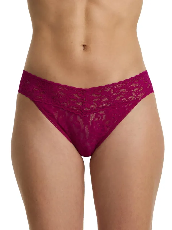Signature Lace® V-Kini From The Vine Red sold by Hanky Panky