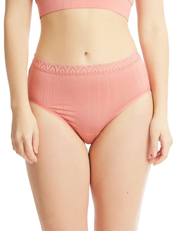 MellowLuxe™ French Brief Antique Rose Pink sold by Hanky Panky