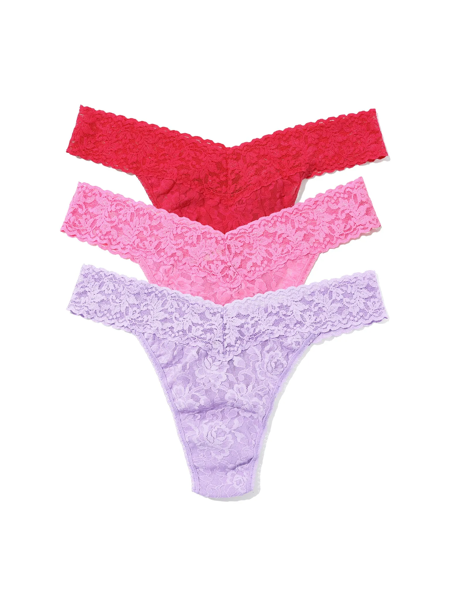 Signature Lace® Original Rise Matchbox 3 Thongs Sale sold by Hanky Panky product image thumbnail 2