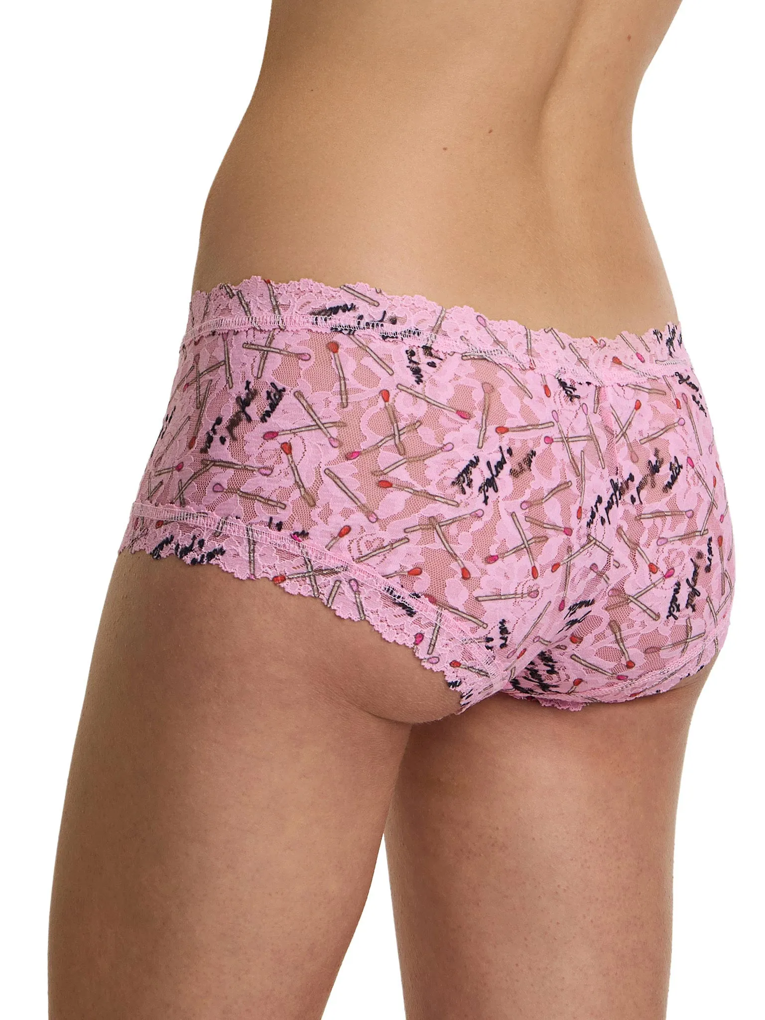 Printed Signature Lace® Boyshort Perfect Match Pink sold by Hanky Panky product image thumbnail 2