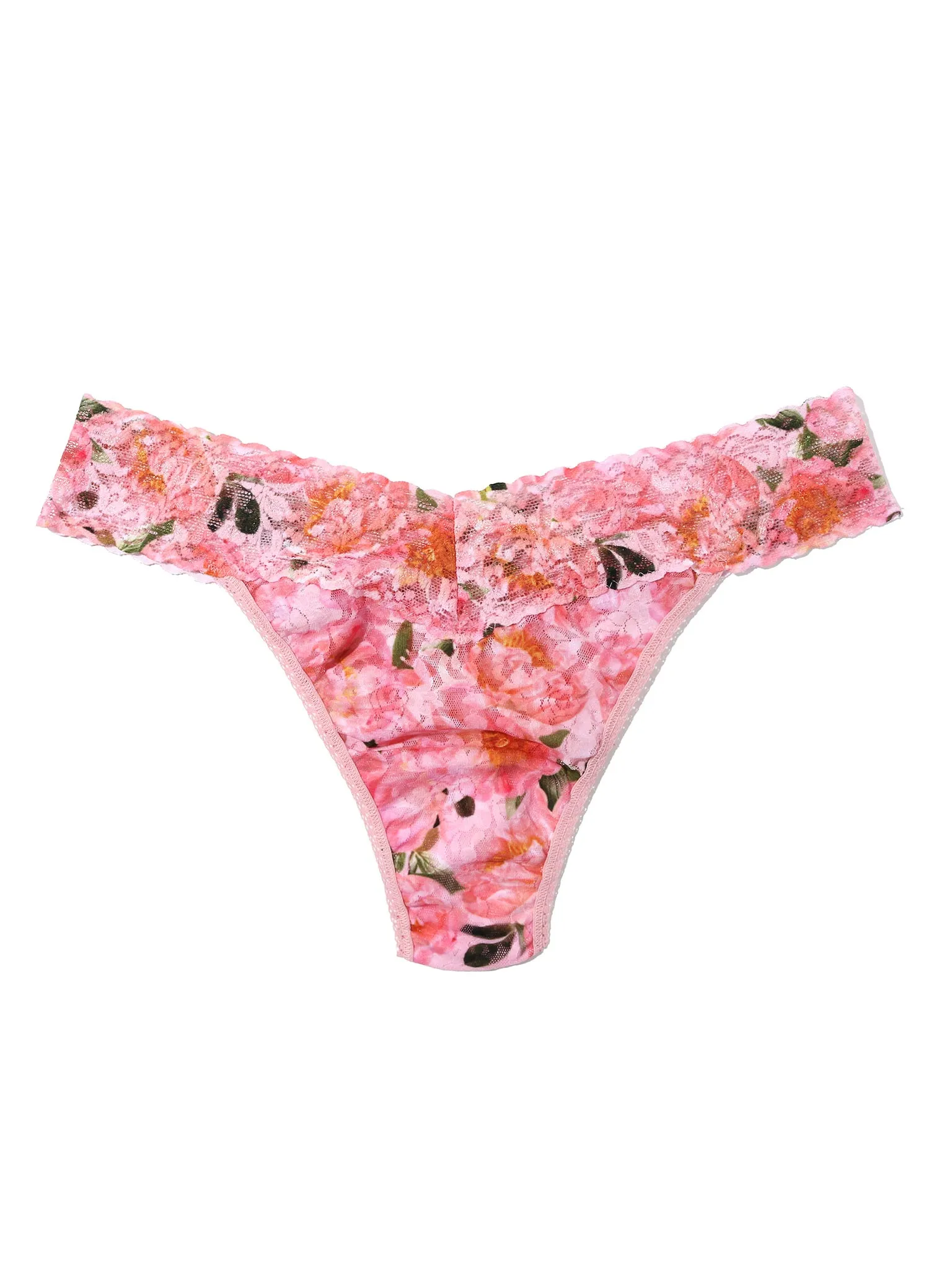 Printed Signature Lace® Original Rise Thong Dancing Petals Pink sold by Hanky Panky product image thumbnail 4