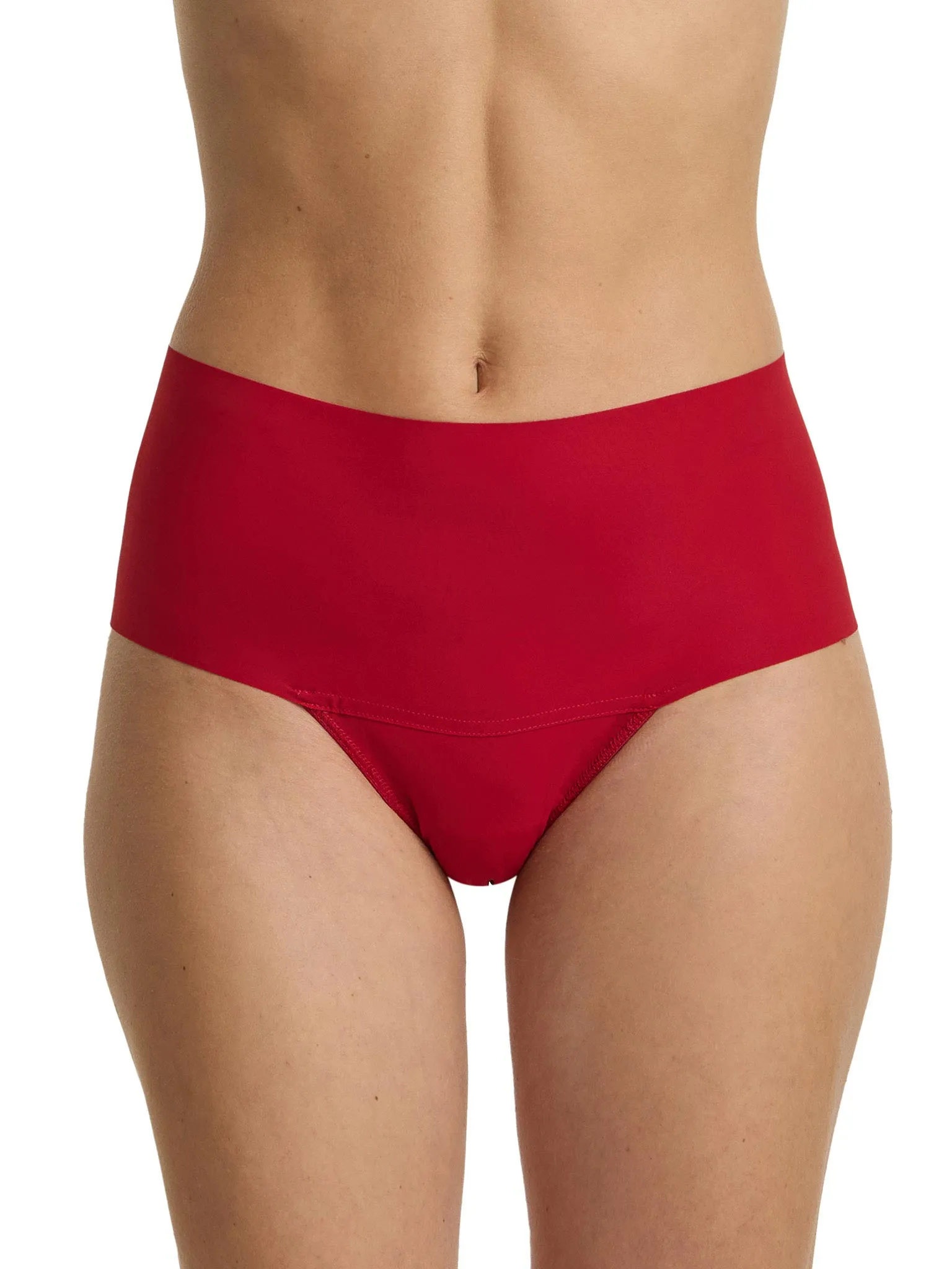 BreatheSoft™ High Rise Thong Cherryade Red sold by Hanky Panky