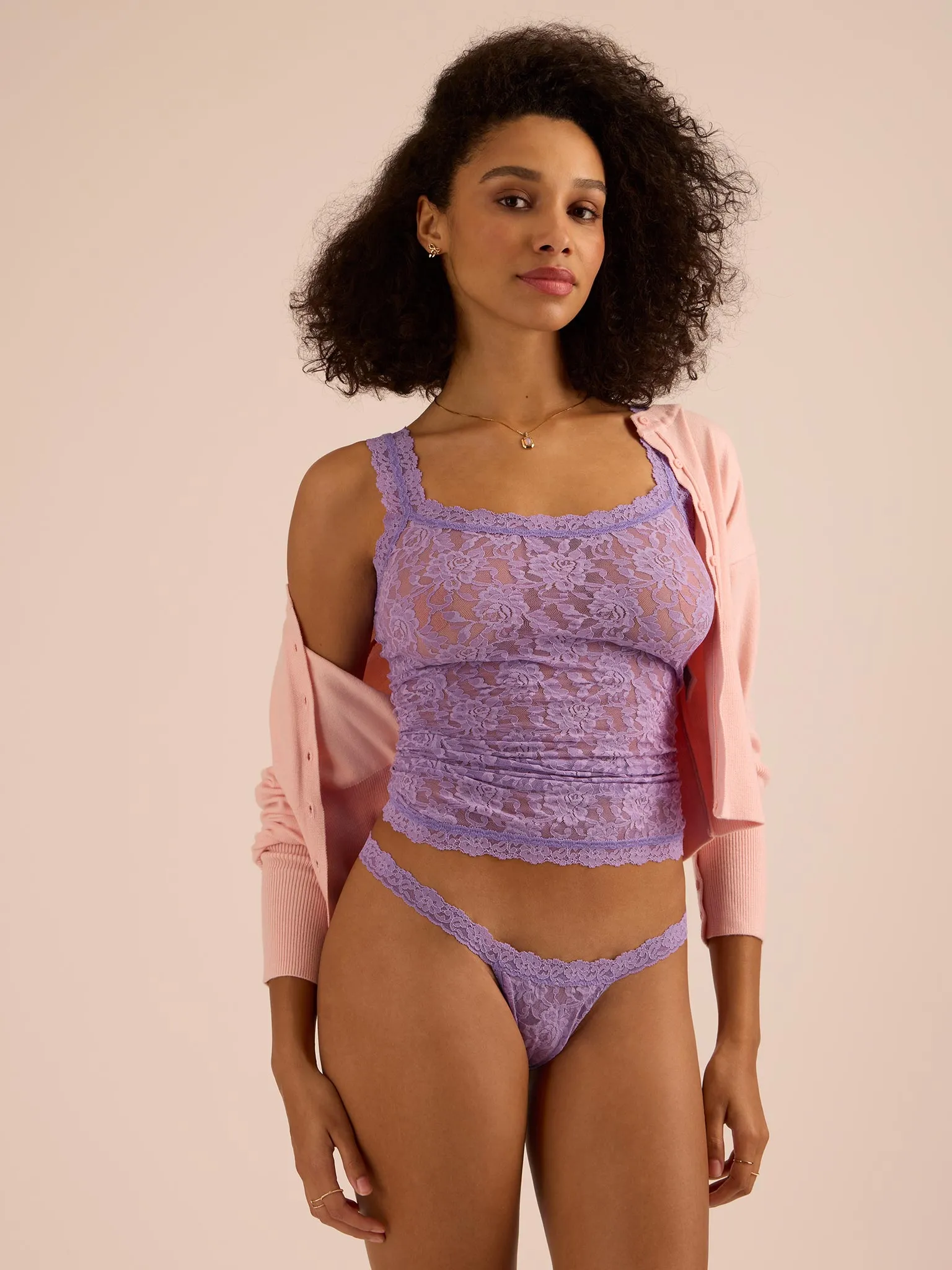 Signature Lace® Classic Cami Love Potion Purple sold by Hanky Panky