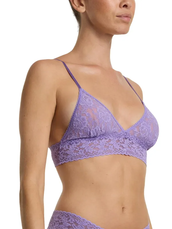 Signature Lace® Padded Triangle Bralette Love Potion Purple sold by Hanky Panky