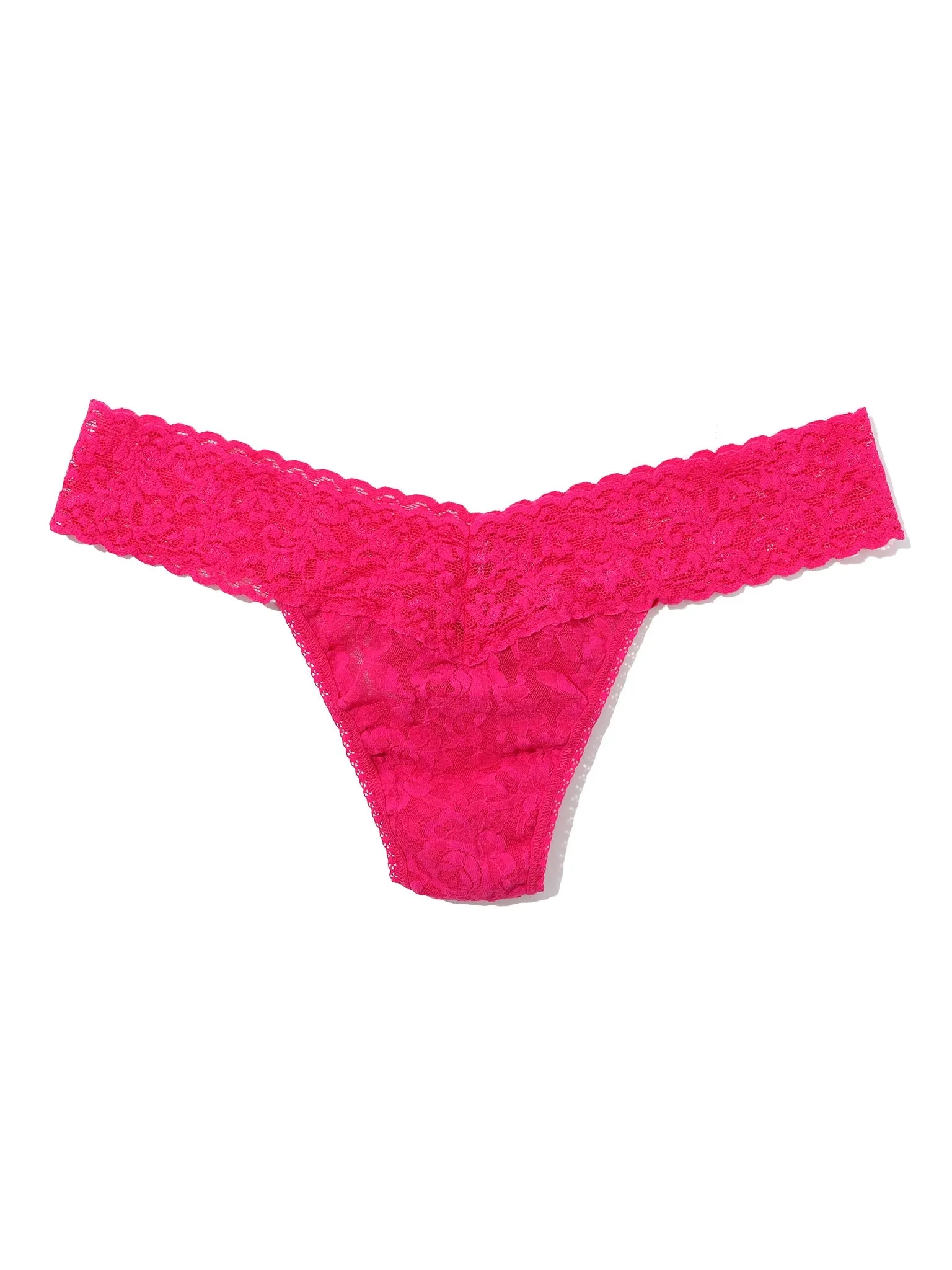 Signature Lace® Low Rise Thong Sealed With A Kiss Pink sold by Hanky Panky product image thumbnail 3