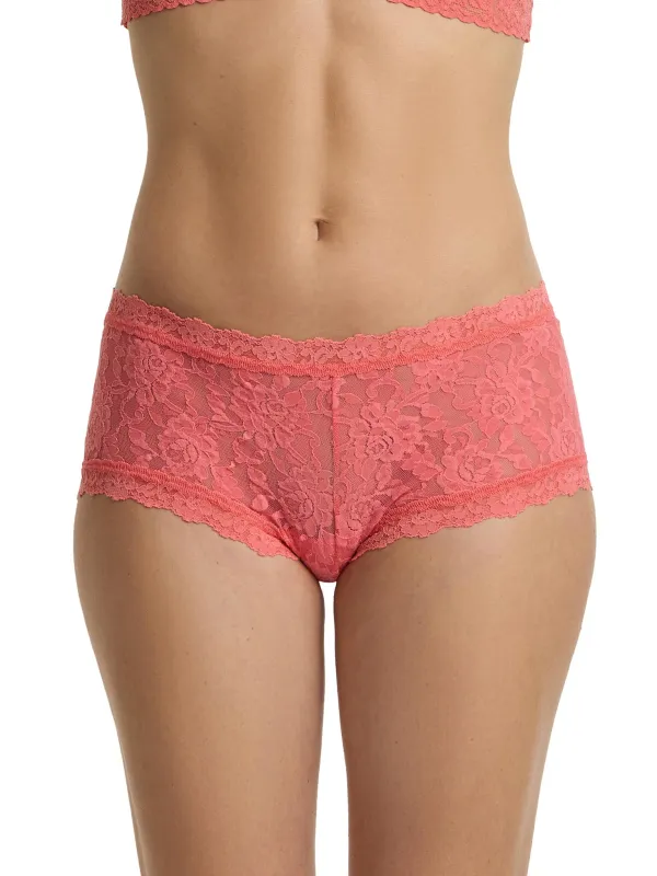 Signature Lace® Boyshort Paloma Pink sold by Hanky Panky