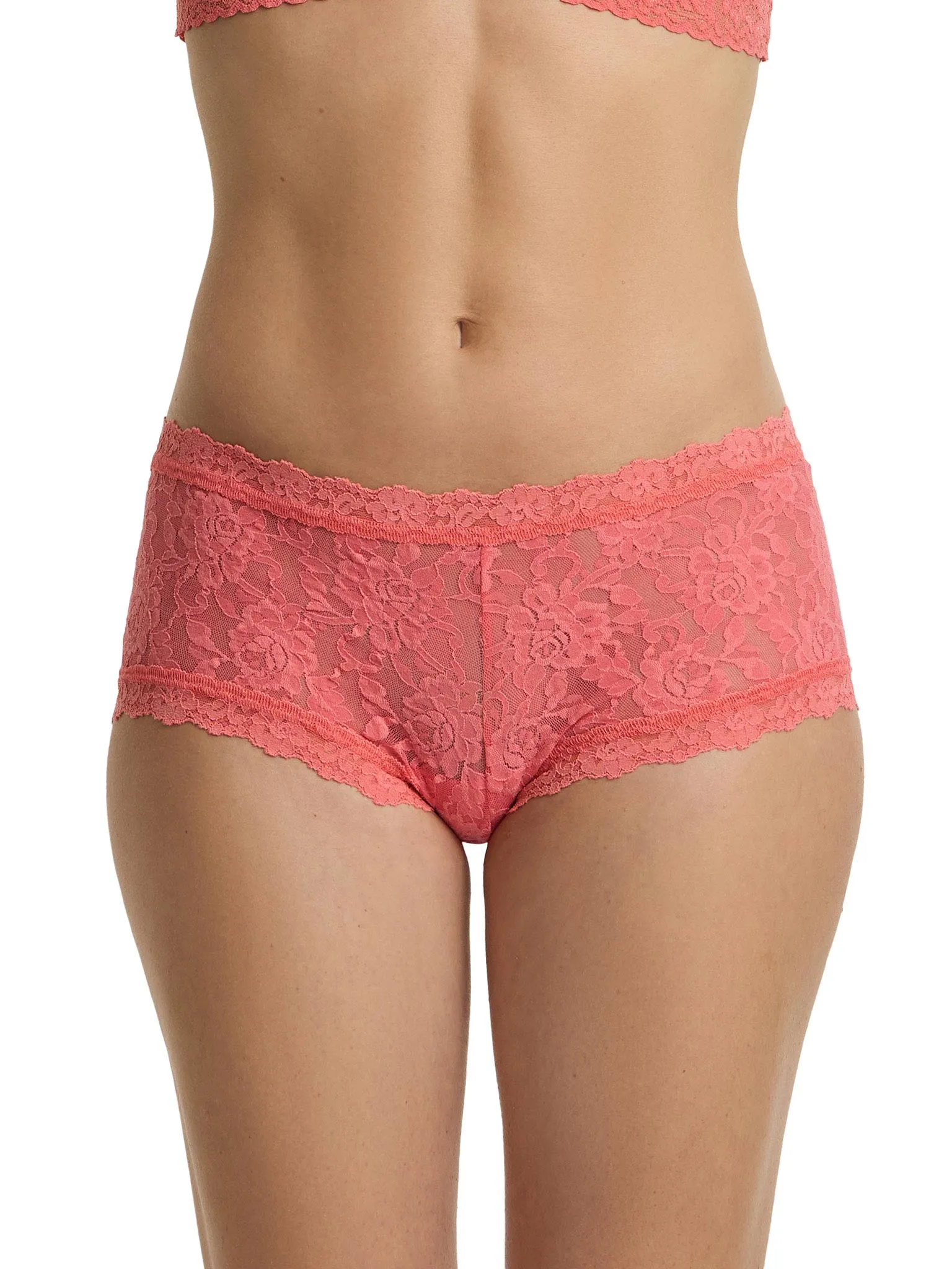 Signature Lace® Boyshort Paloma Pink sold by Hanky Panky