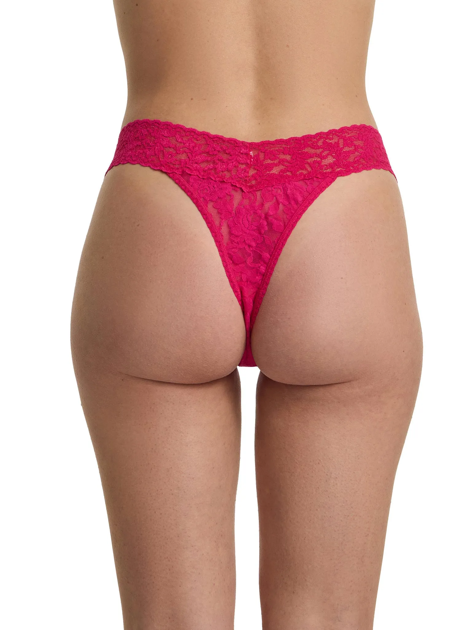 Signature Lace® Original Rise Thong Sealed With A Kiss Pink sold by Hanky Panky product image thumbnail 3