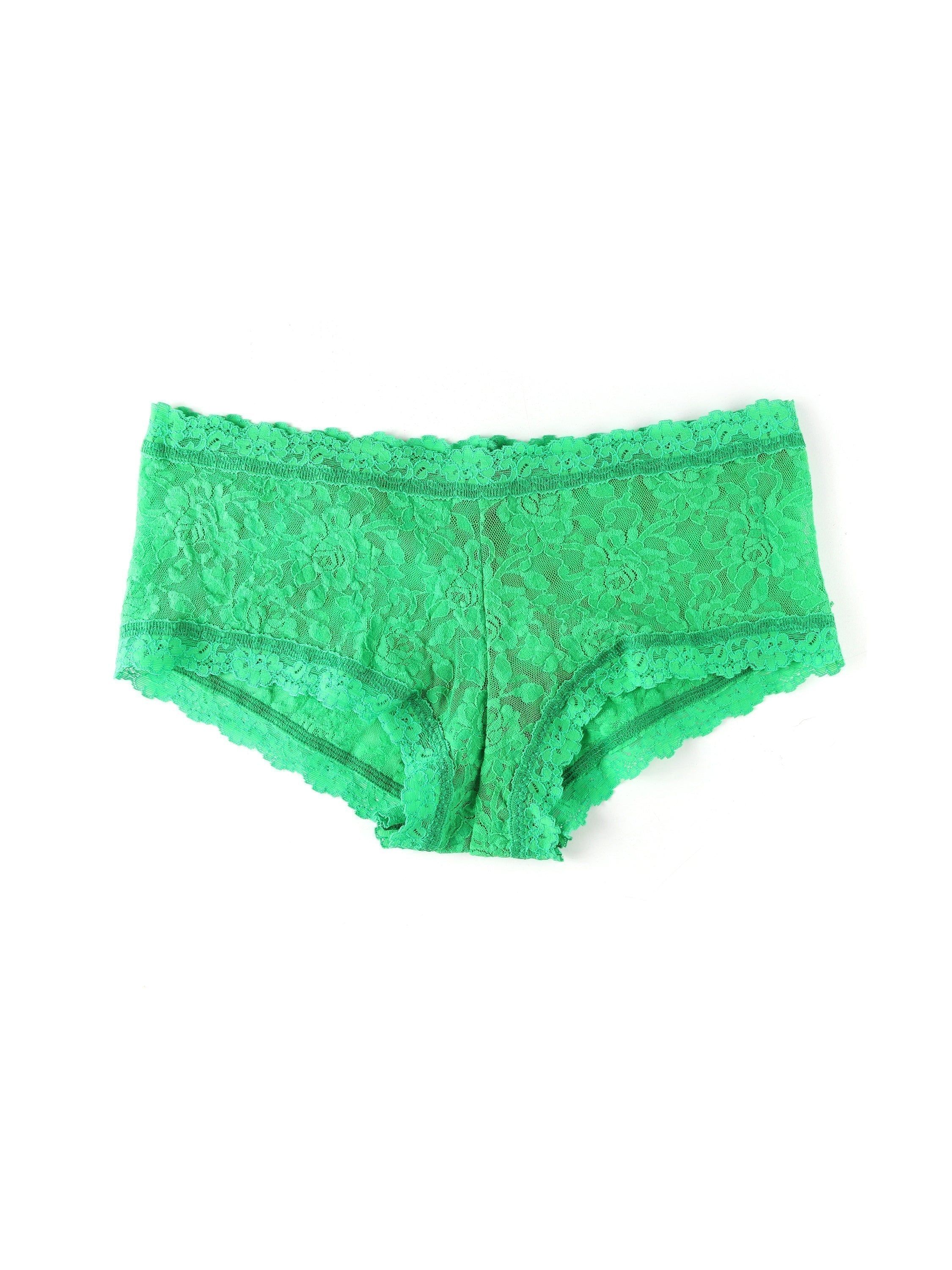 Signature Lace Boyshort Retrospective Green sold by Hanky Panky