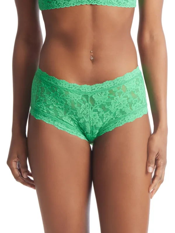 Signature Lace Boyshort Retrospective Green Sale sold by Hanky Panky