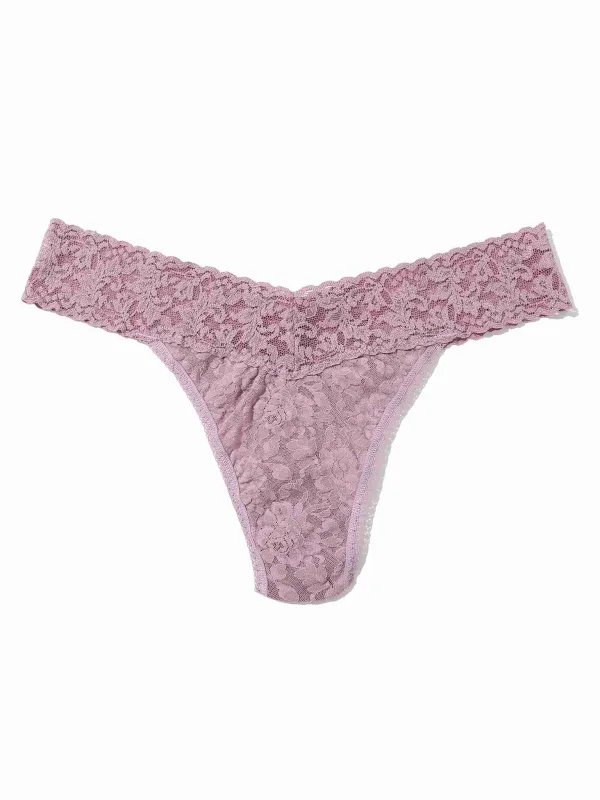 Signature Lace® Original Rise Thong Waterlily Pink - Black Friday Sale sold by Hanky Panky