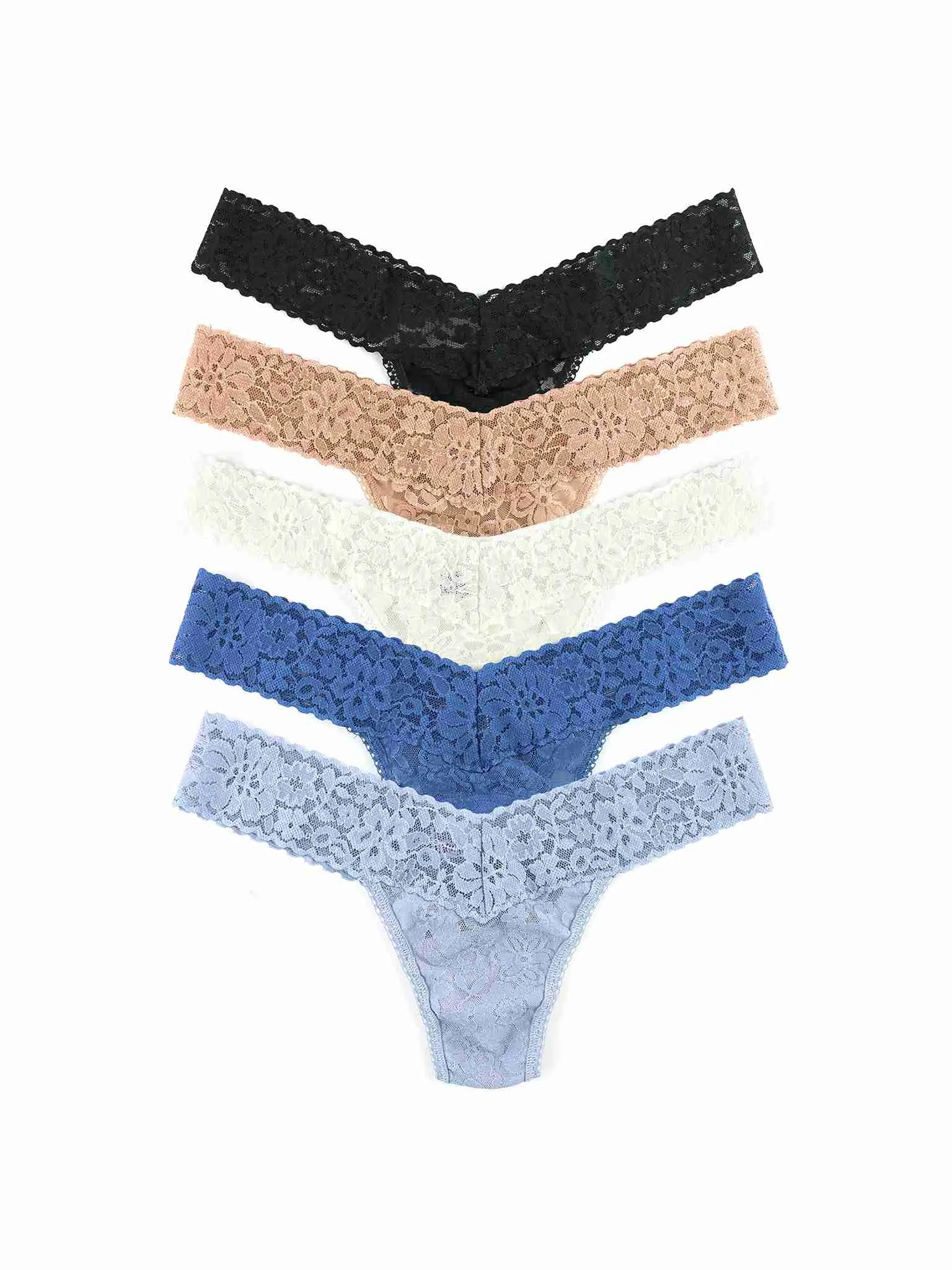 5 Pack Daily Lace® Low Rise Earthy Neutrals Sale sold by Hanky Panky