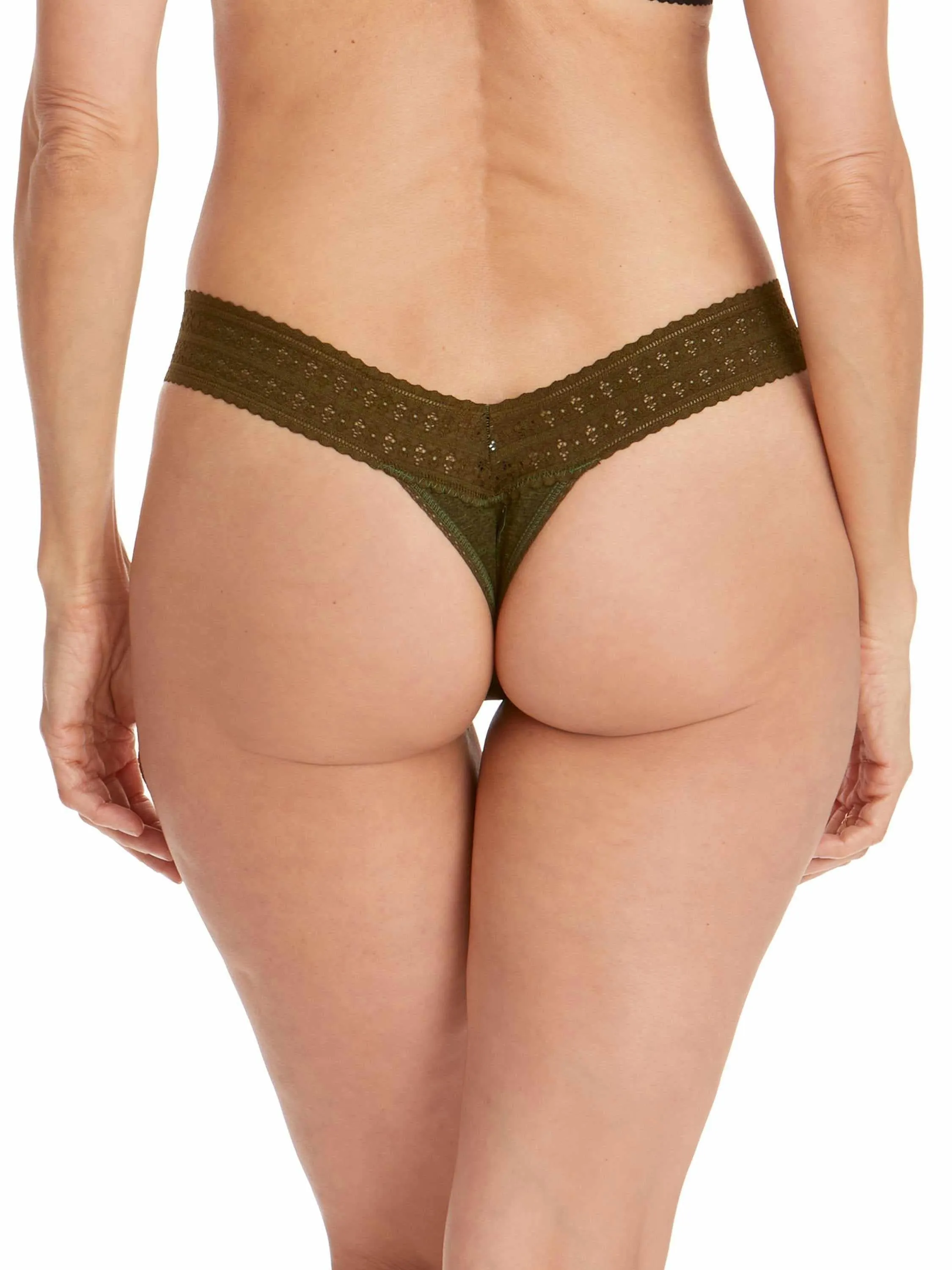 DreamEase™ Heather Low Rise Thong Rosemary Green sold by Hanky Panky product image thumbnail 2
