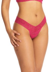Signature Lace Low Rise Thong sold by Hanky Panky