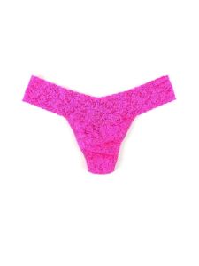 Signature Lace Low Rise Thong sold by Hanky Panky