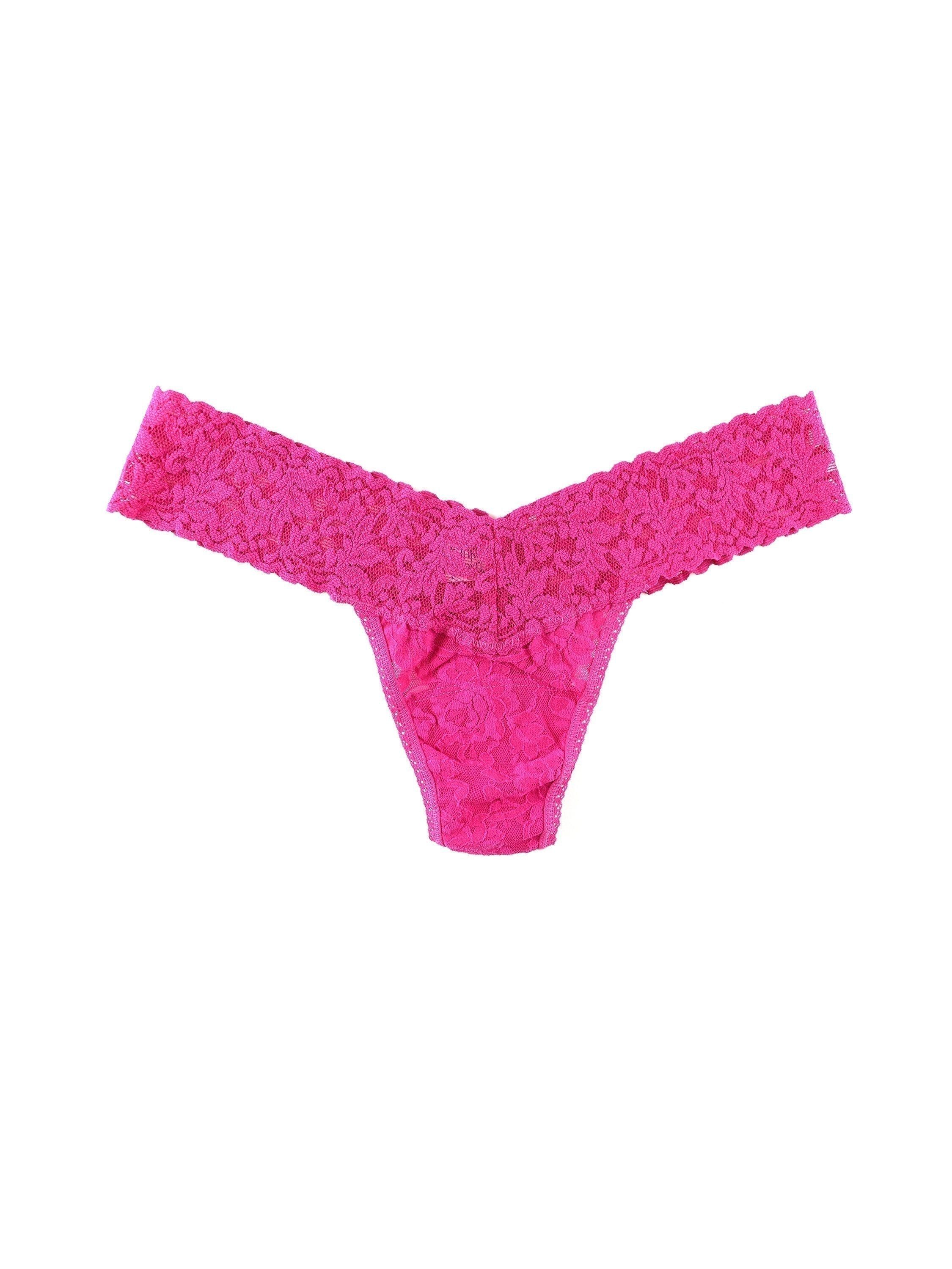 Signature Lace Low Rise Thong sold by Hanky Panky