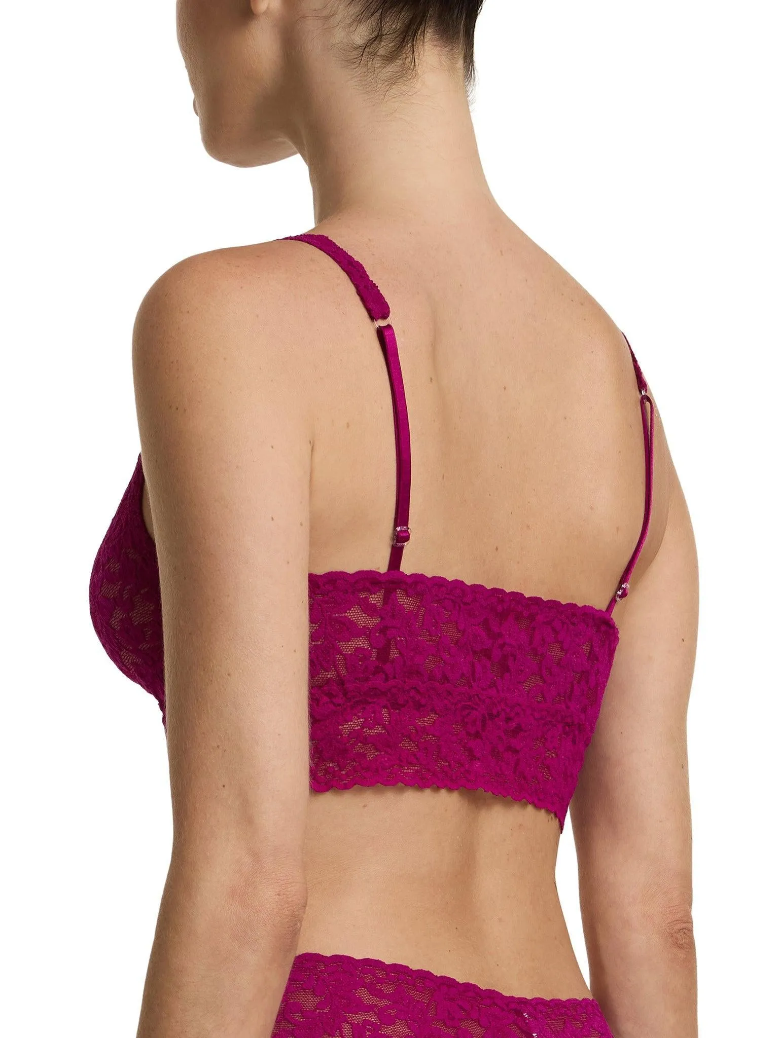 V-Neck Retro Lace Bralette From The Vine Red sold by Hanky Panky product image thumbnail 5