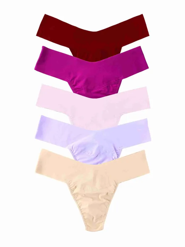 5 Pack BreatheSoft™ Natural Thong Warm Hues Sale sold by Hanky Panky