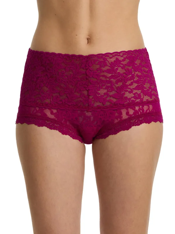 Retro Boyshort From The Vine Red sold by Hanky Panky