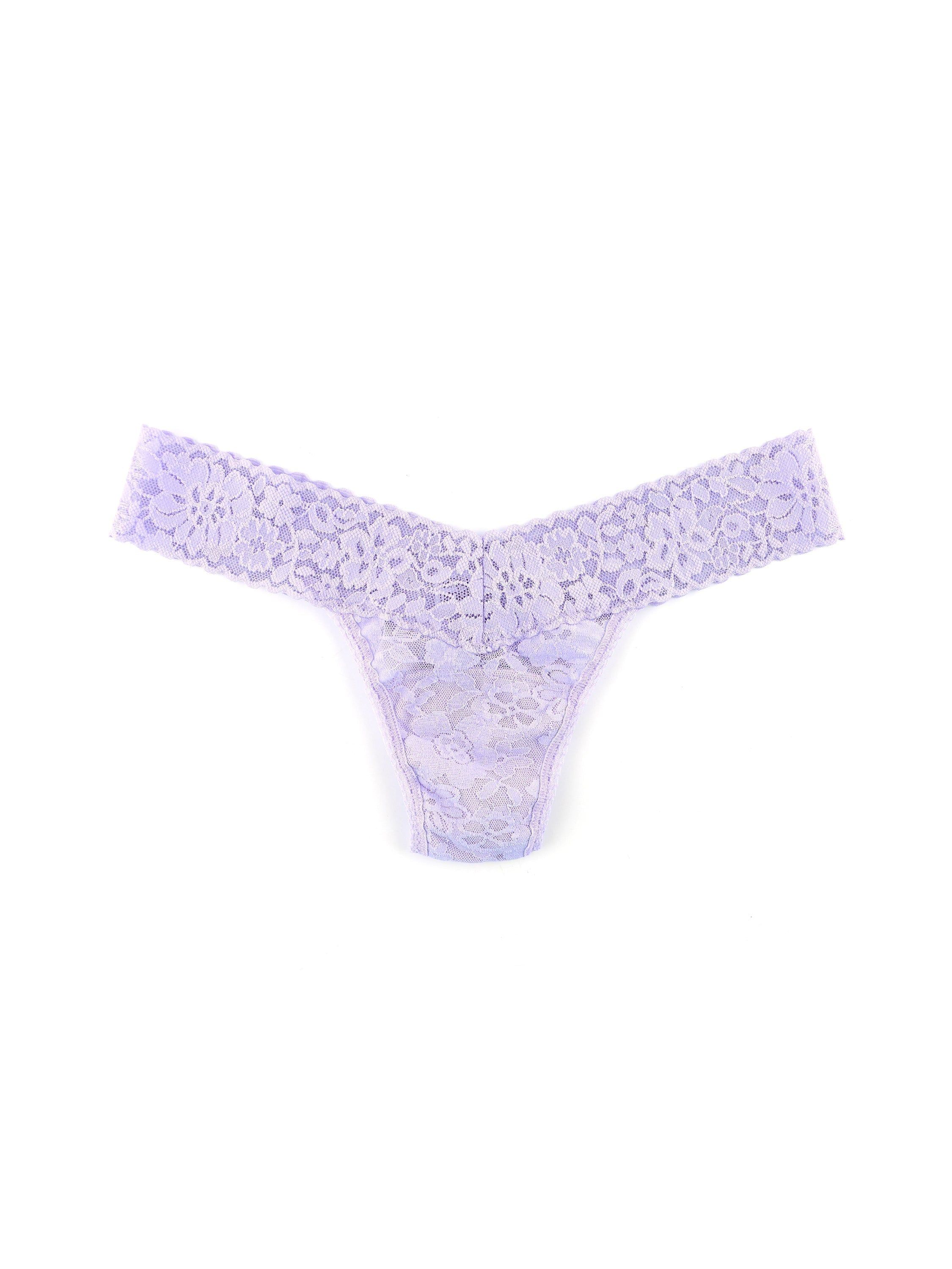 Daily Lace™ Low Rise Thong Lilac Bloom Purple sold by Hanky Panky