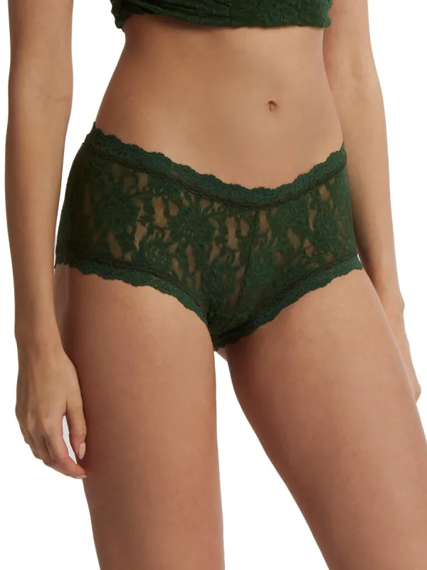 Signature Lace Boyshort Vines Green Sale sold by Hanky Panky